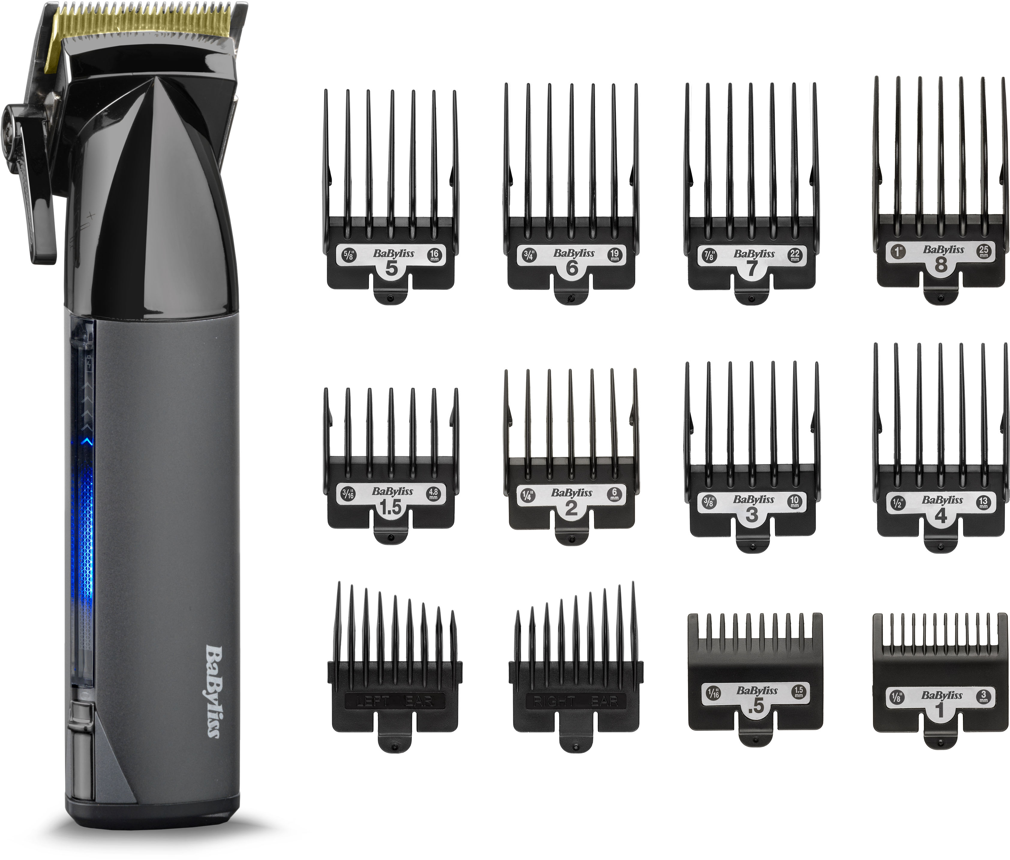 Babyliss Haarschneider »Super-X Metal Haarschneider Black« 1 Aufsätze in schwarz