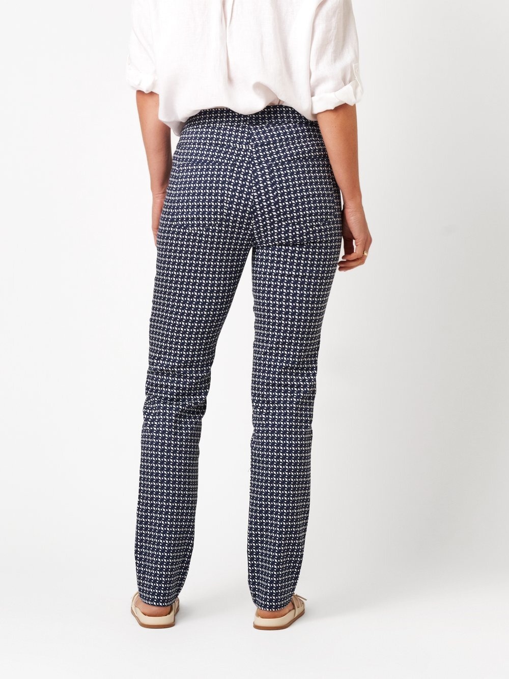 Relaxed Stretch-Hose »Alice Slim«  aus strukturiertem Jacquard