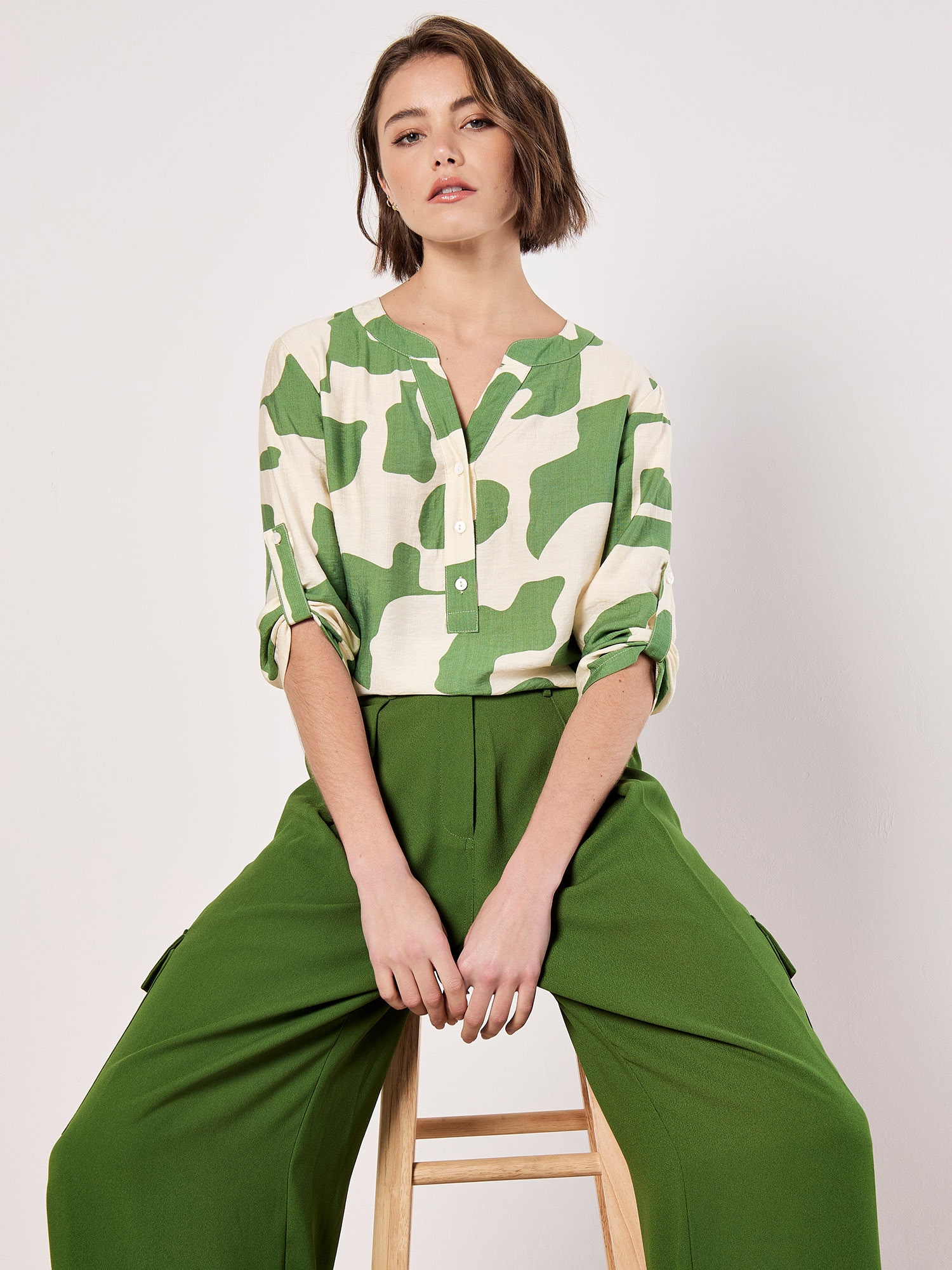 Apricot Klassische Bluse »Bluse« mit Knopfleiste