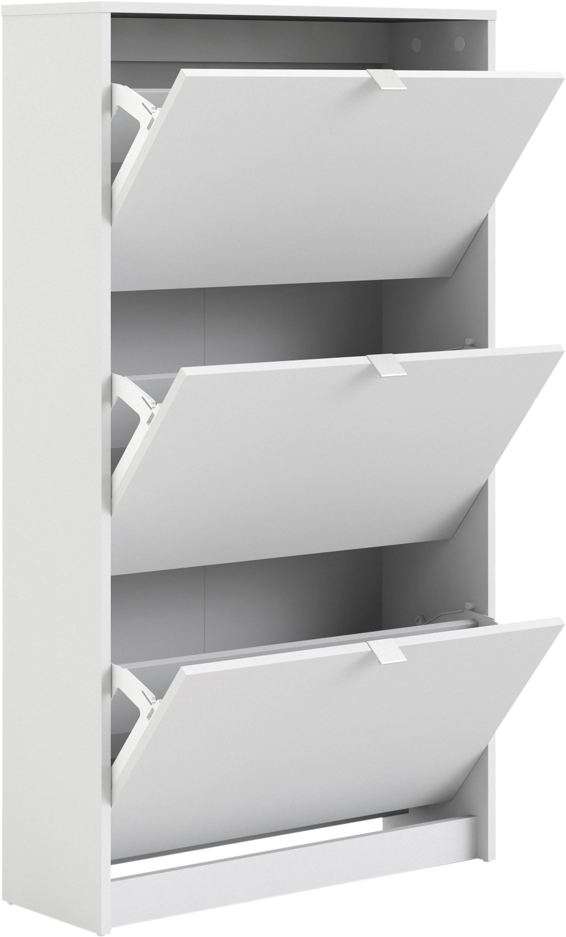 INOSIGN Schuhschrank »Shoes Schuhaufbewahrung, Schuhkommode, Schuhregal,« mit drei Klappen, 2 Böden, Höhe 123 cm, ca. 18 Paar Schuhe