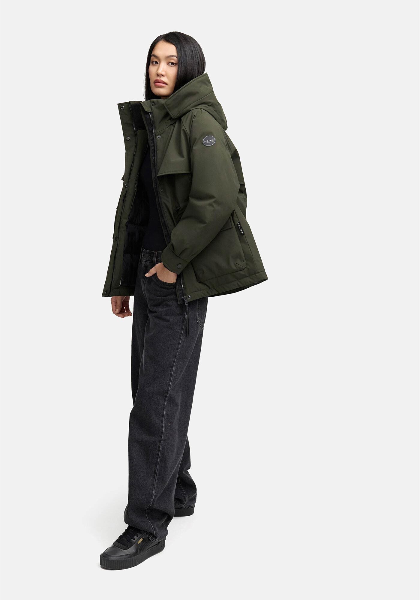 Marikoo Winterjacke »Marikoo Shigaraa Damen Herbst Winter Jacke N096«