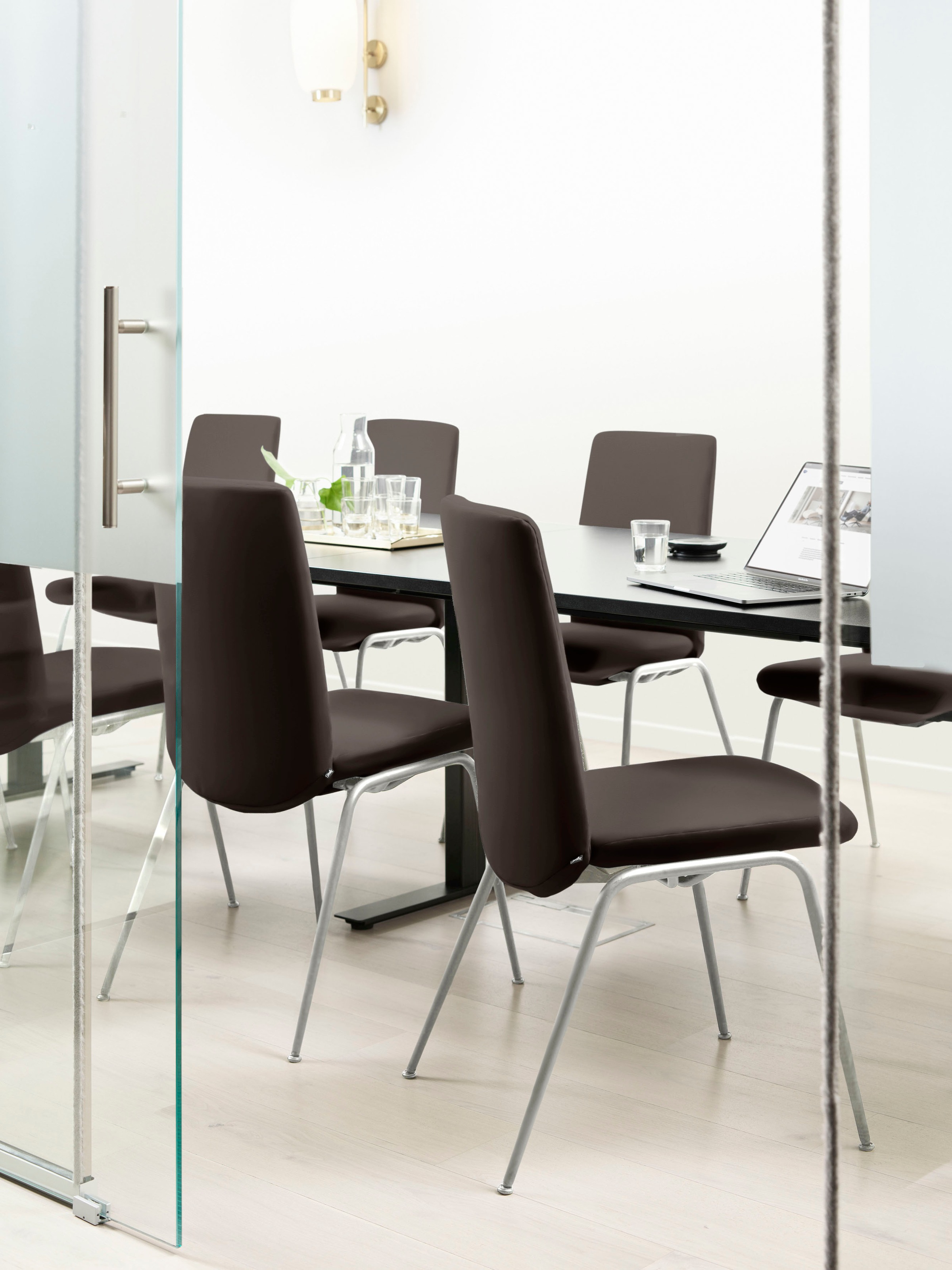 Stressless® Polsterstuhl »Laurel«, Leder BATICK, Low Back, Größe L, mit Beinen aus Stahl in Chrom glänzend