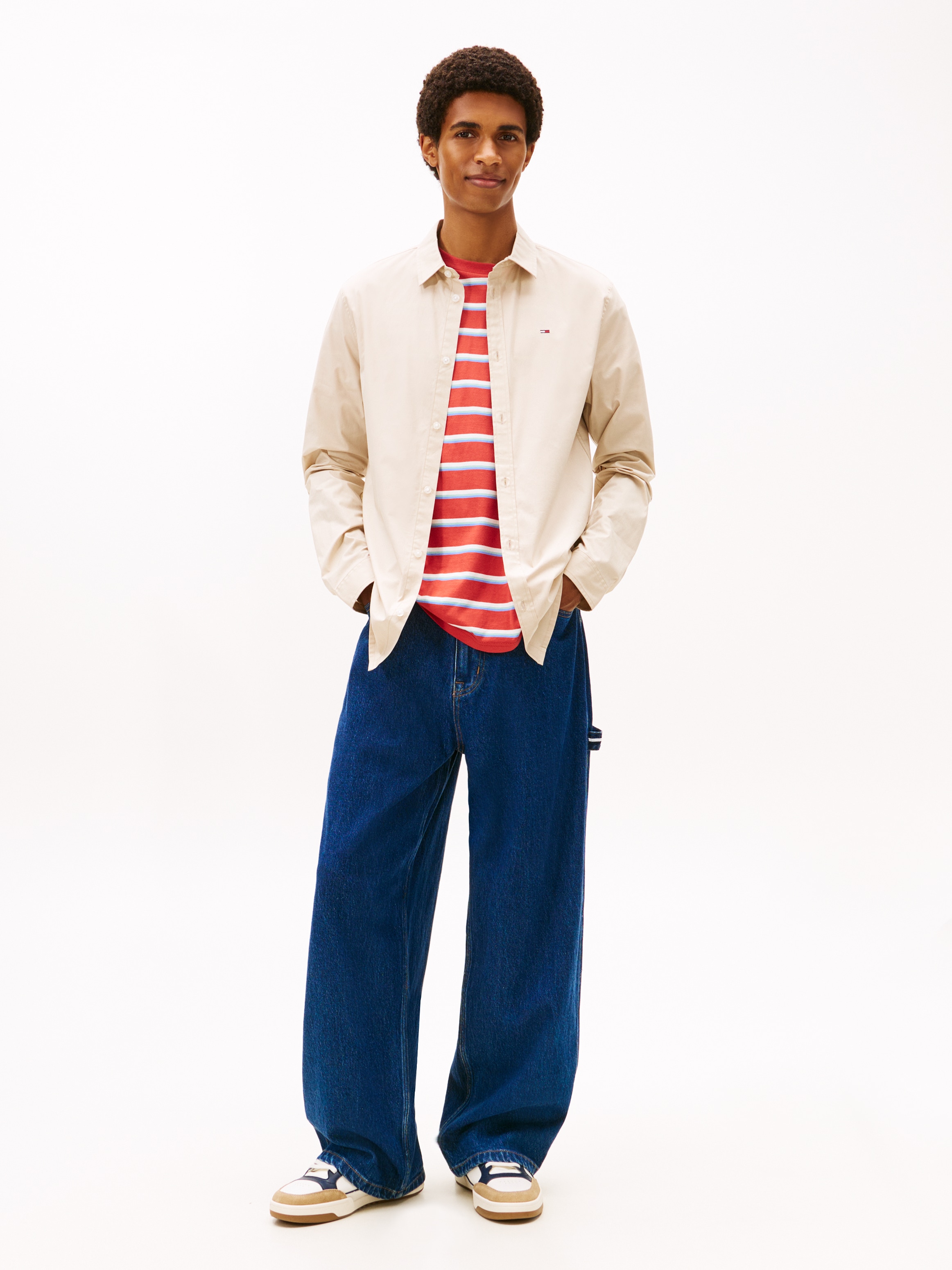 Tommy Jeans Langarmhemd »Sabim Stretch Hemd Shirt« Stretch Hemd, Premium, Slim Fit, mit Elasthan