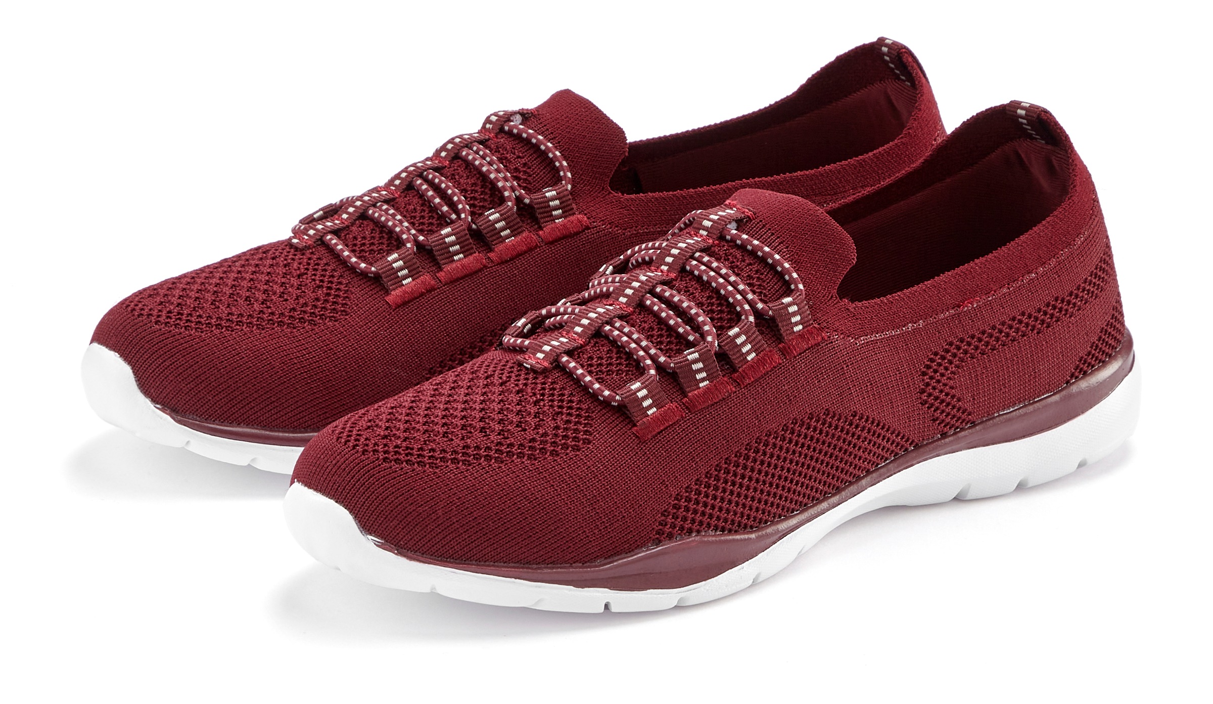 Lascana Damen Sneaker »Slipper in rot, Größe 42