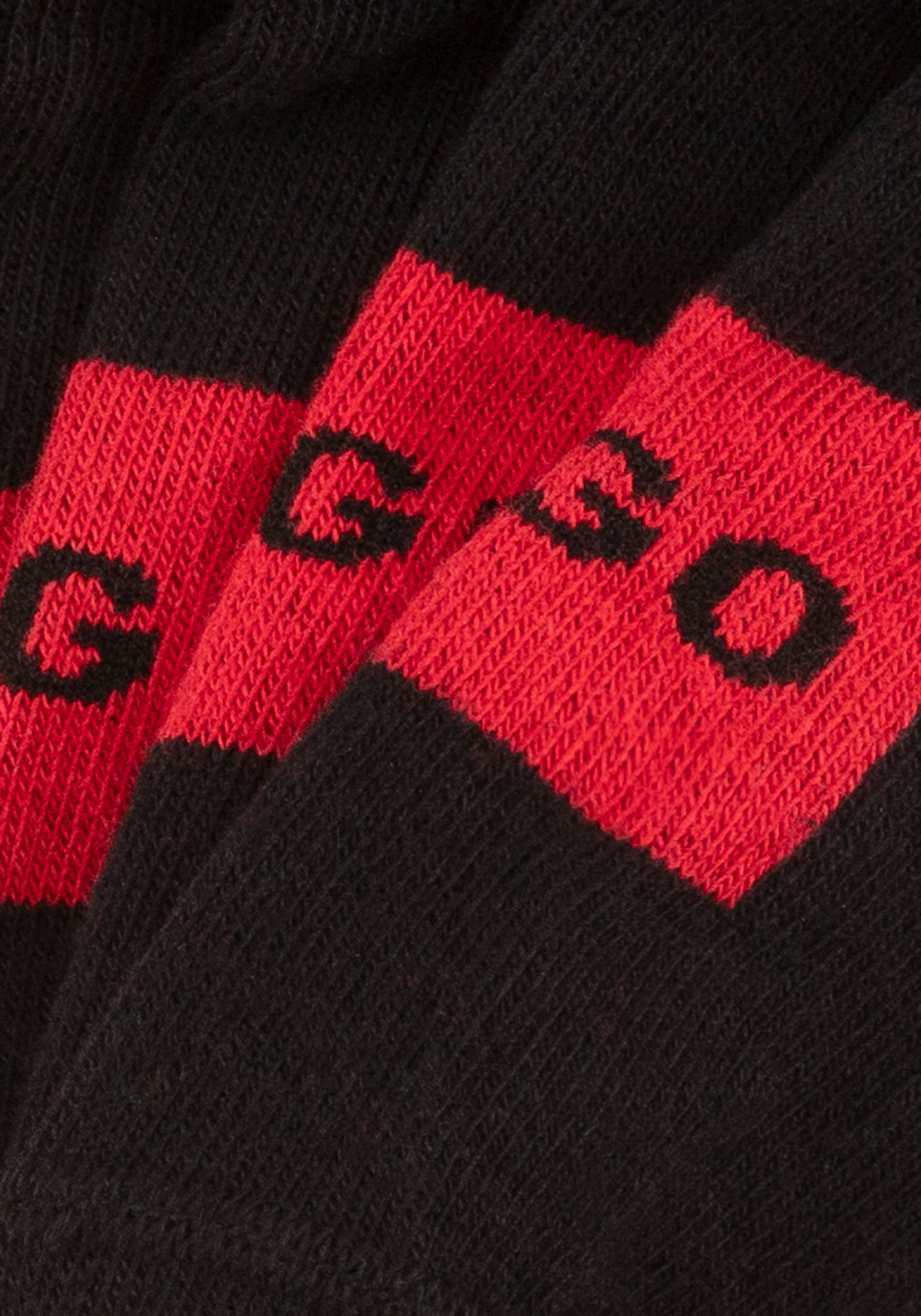 HUGO Underwear Freizeitsocken »3P LC LABEL CC«, (Packung, 3 Paar), mit Logostickerei