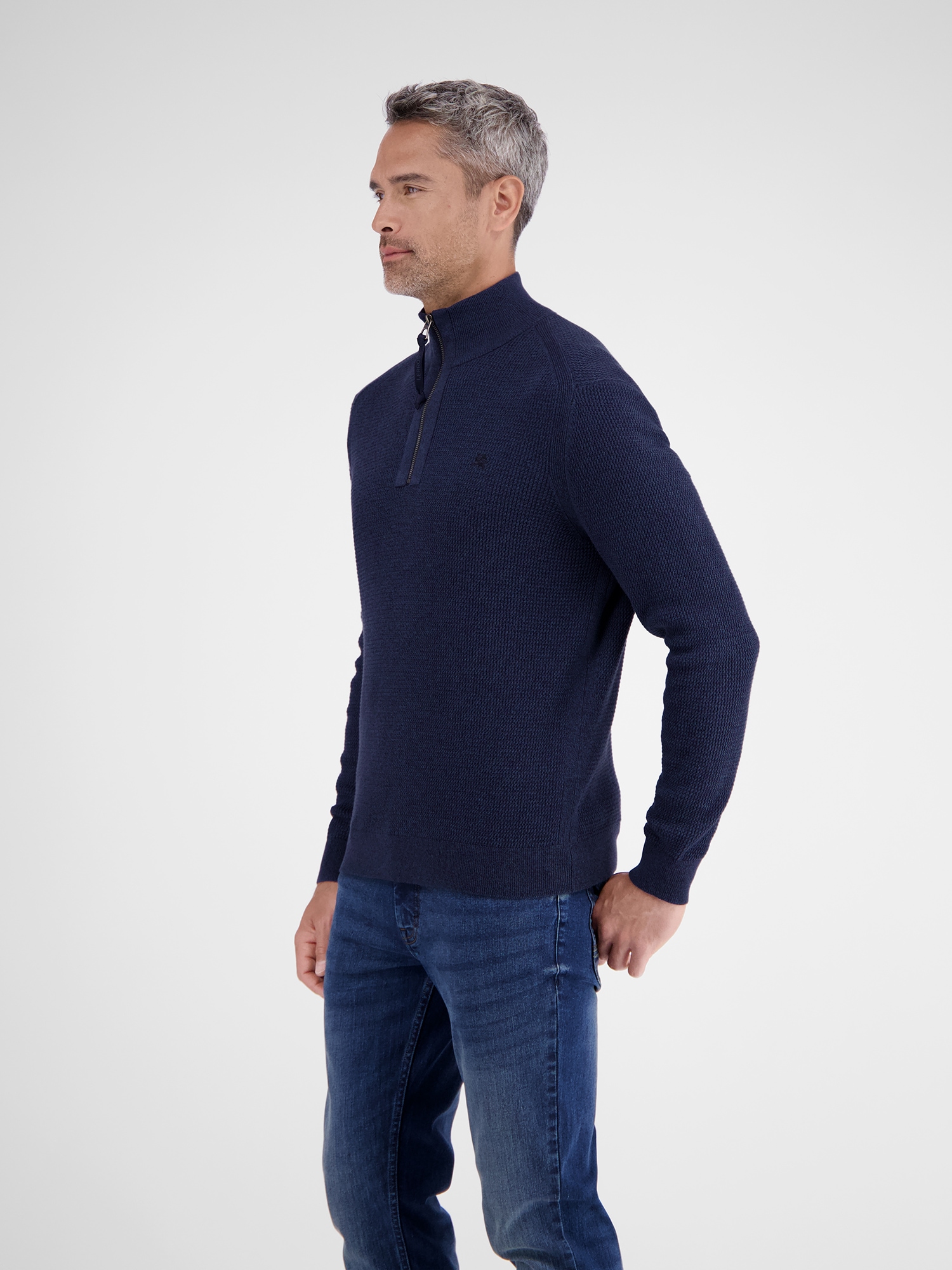 LERROS Troyer »LERROS Herren Stricktroyer in Melange-Optik«