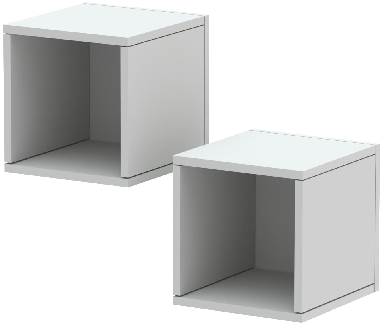 Home affaire Wandregal »Infinity« Set, 2 kleine Würfelregale, 2 Stk. tlg. Würfelregal 2er-Set, Breite 28 cm, Höhe 29 cm