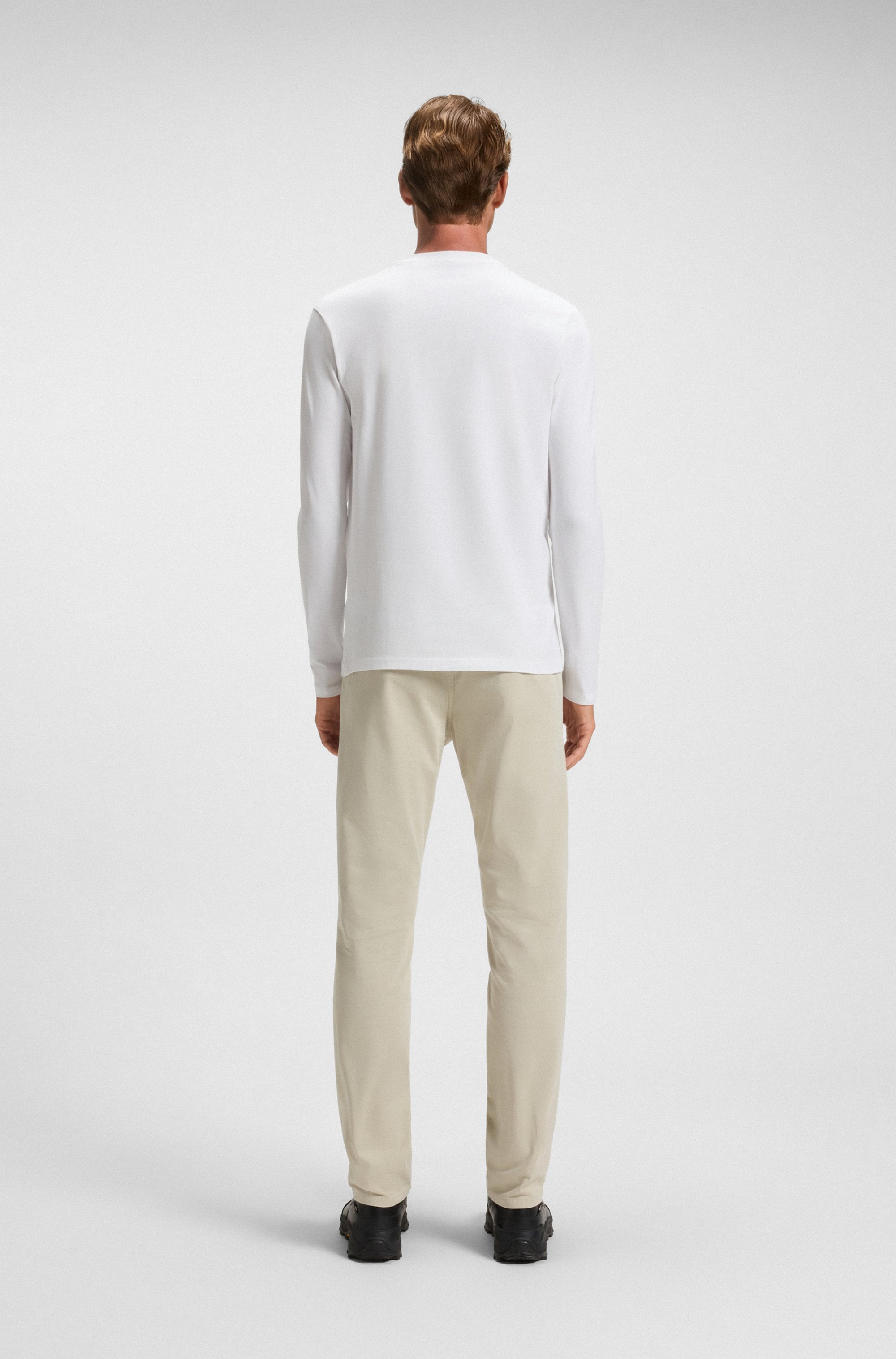 BOSS ORANGE Langarmshirt »TChark«, mit Rundhalsausschnitt