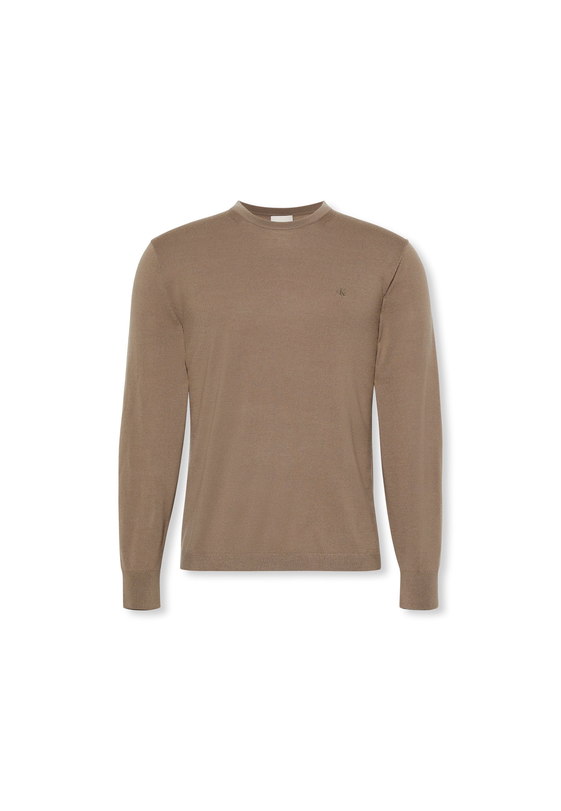 Calvin Klein Strickpullover »LS 100% MERINO CREW 14GG« Mit Rundhalsausschnitt, regular fit