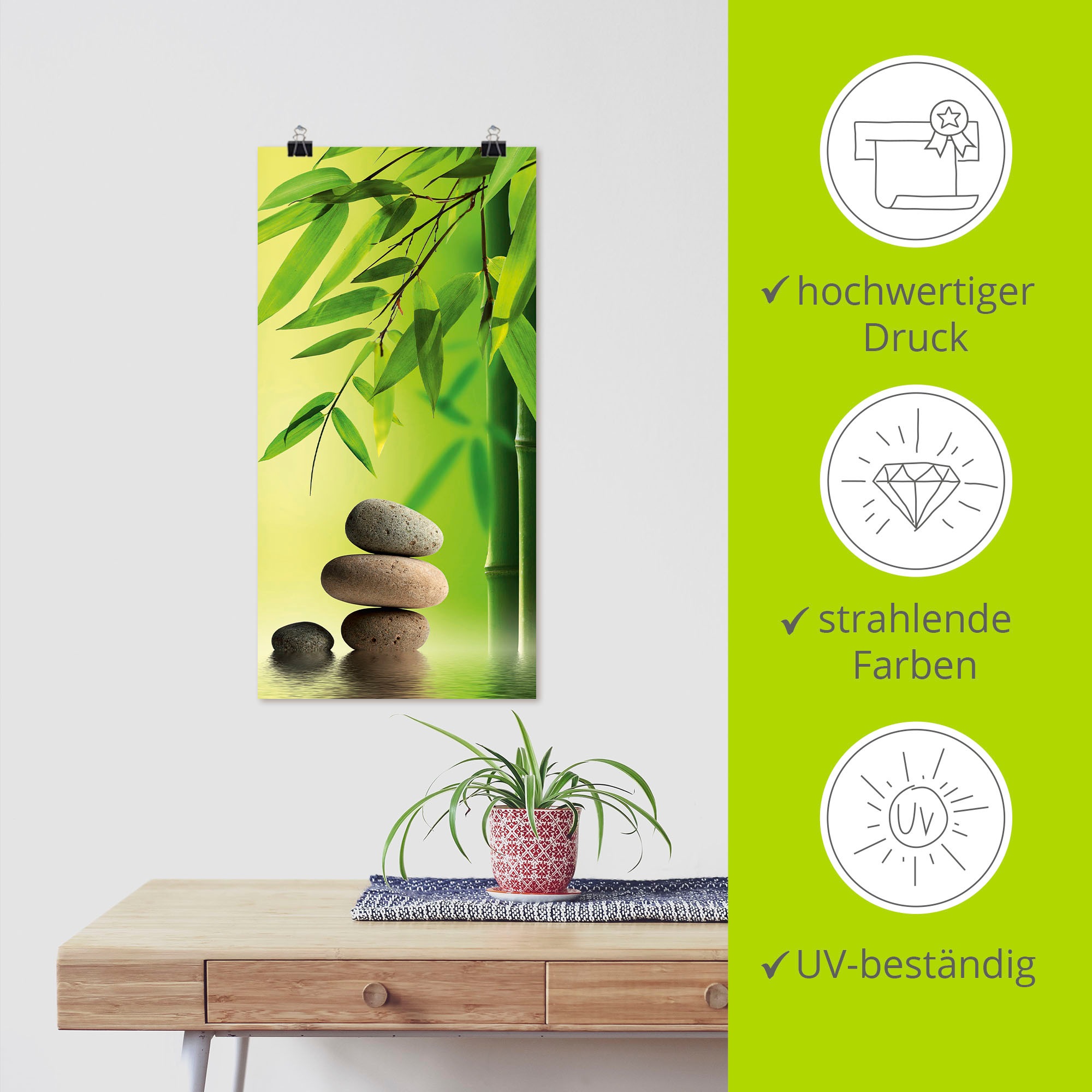 Artland Wandbild »Spa Stillleben«, Zen, (1 St.), als Leinwandbild, Poster in verschied. Größen