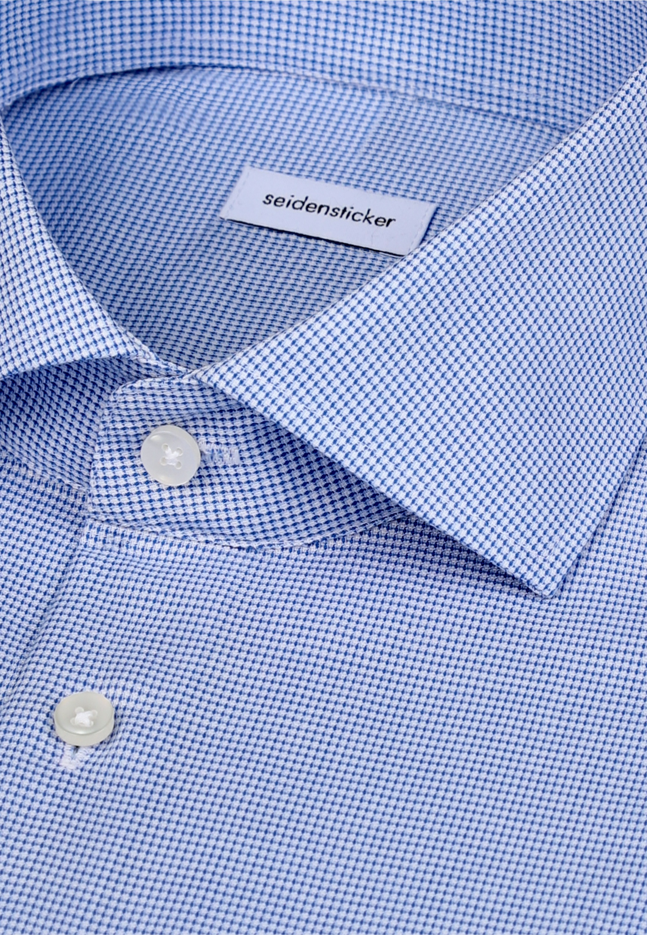 seidensticker Businesshemd »Schwarze Rose« Shaped 1/1 Kentkragen Struktur