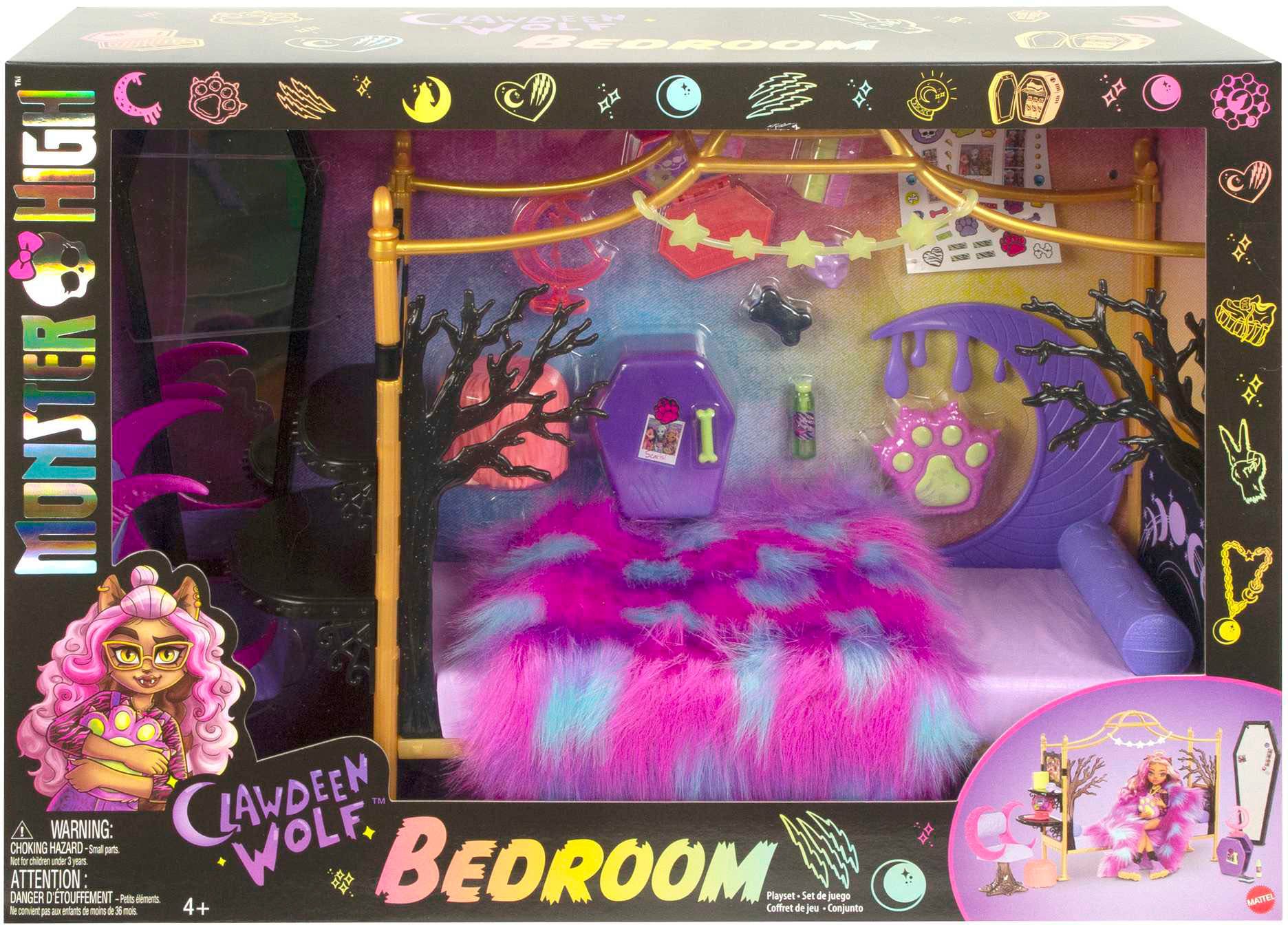 Mattel® Spielwelt »Monster High, Clawdeen Wolf Schlafzimmer«