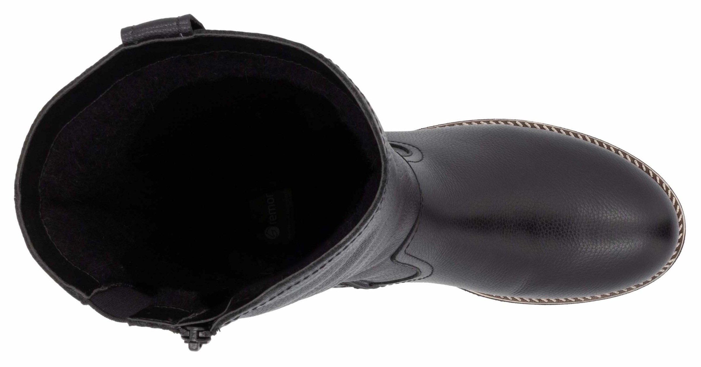 Remonte Winterstiefel, Blockabsatz, Stiefel, Langschaftstiefel mit Innenreißverschluss