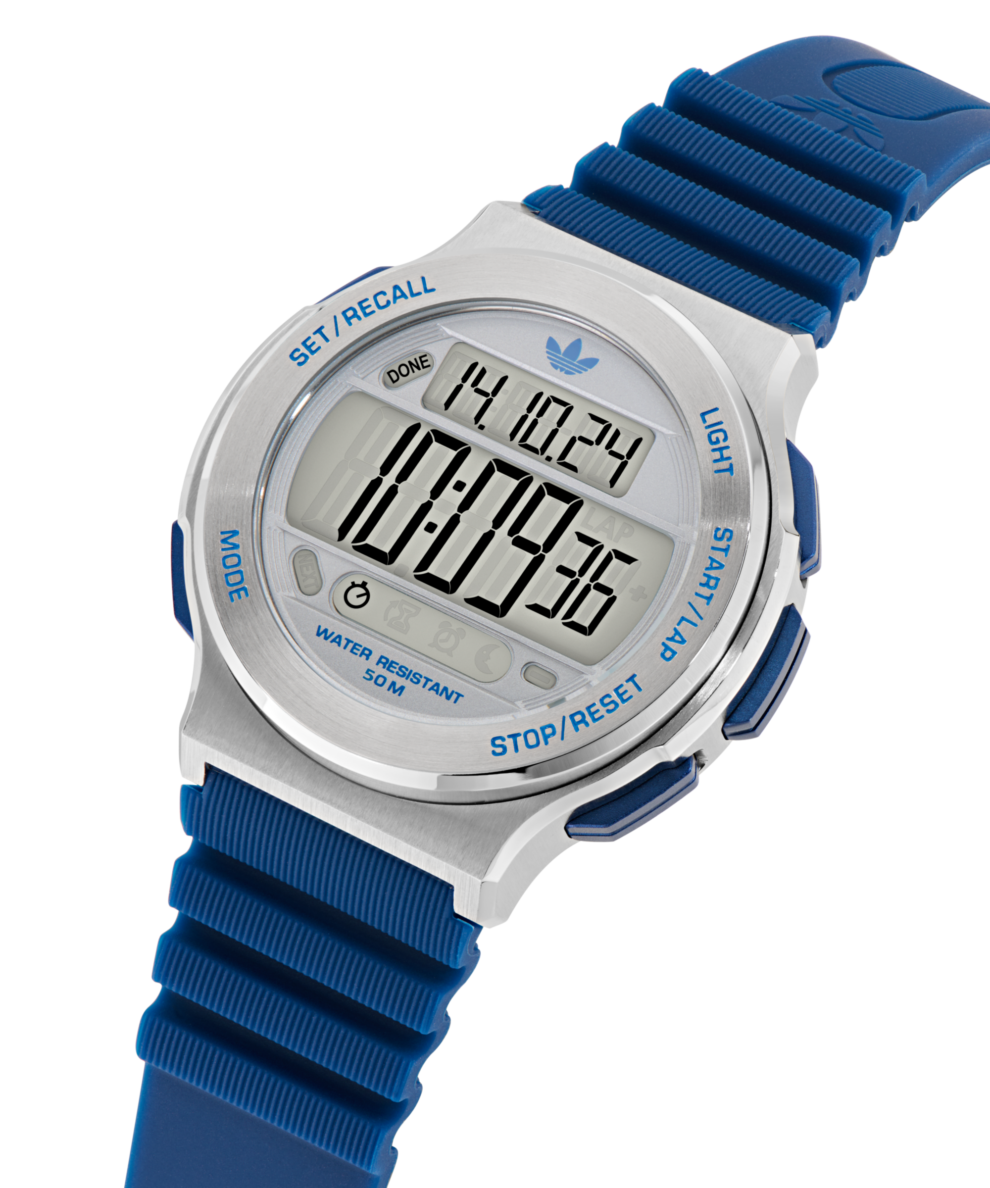 adidas Originals Chronograph »EXPRESSION THREE DIGITAL« Quarzuhr, Armbanduhr, Herrenuhr, Damenuhr,Silikonarmband,Stoppfunktion