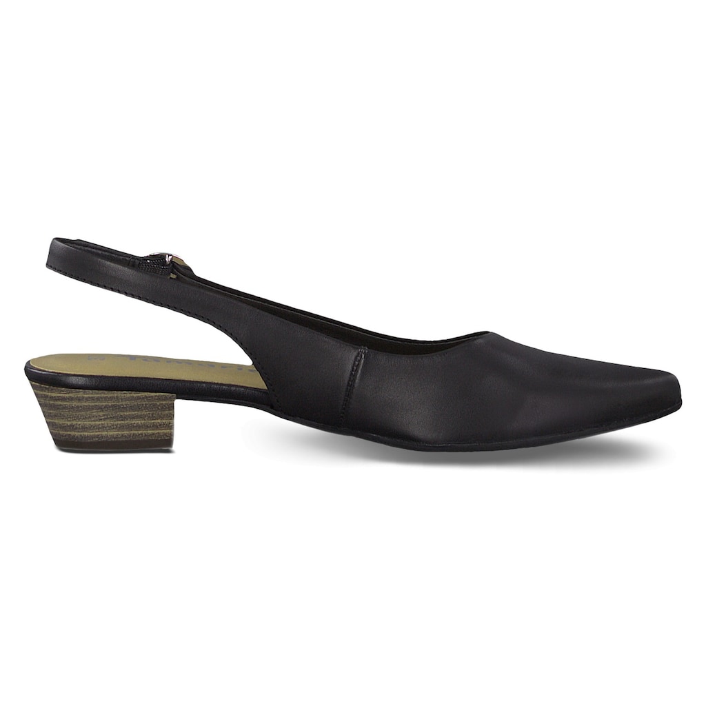 Tamaris Slingpumps »Trina«, Abendschuh, Sommerschuh, Blockabsatz, in schlichtem Design