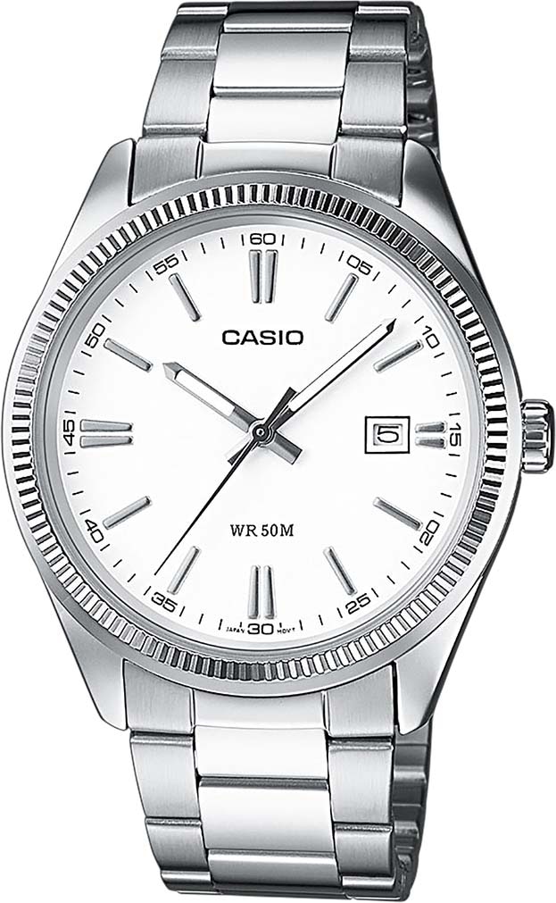 Casio Collection Quarzuhr »MTP-1302PD-7A1VEF«, Armbanduhr, Herrenuhr, Damenuhr, analog, Datum, Neo-Display