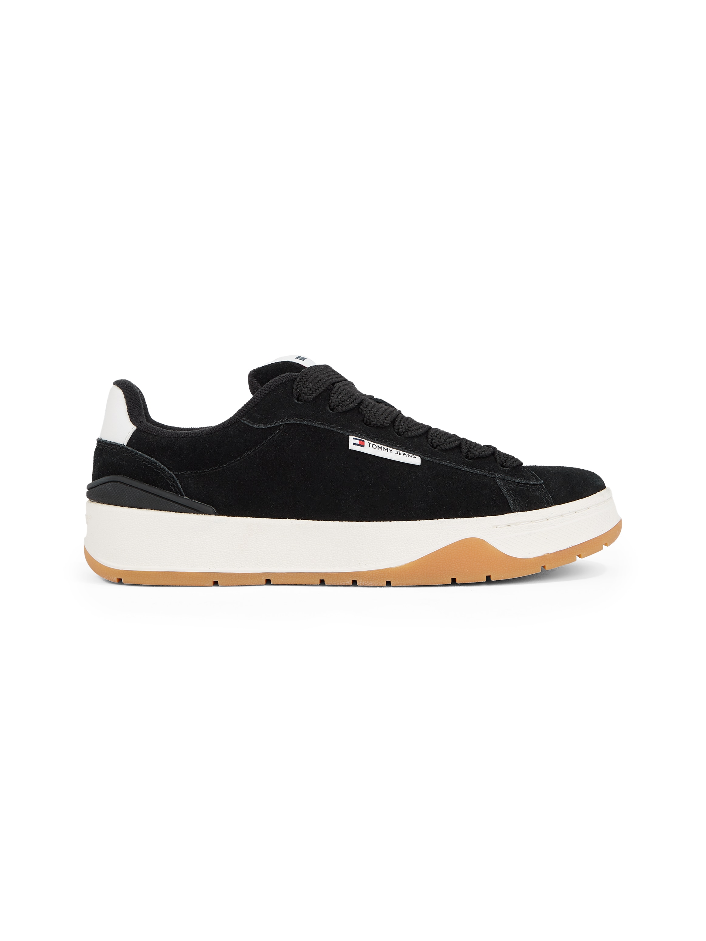 Tommy Jeans Plateausneaker »TJW SKATE SNEAKER«, Freizeitschuh, Halbschuh, Schnürschuh mit gepolstertem Schaftrand