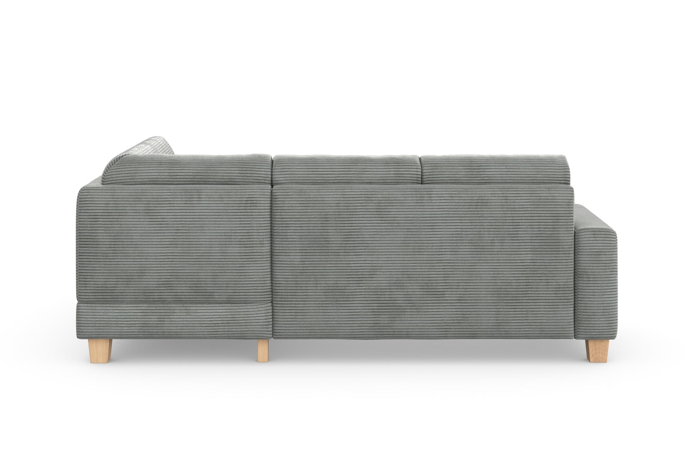 Home affaire Ecksofa »Summer L-Form«, mit Ottomane, wahlweise mit Bettfunktion und Bettkasten, Cord-Bezug