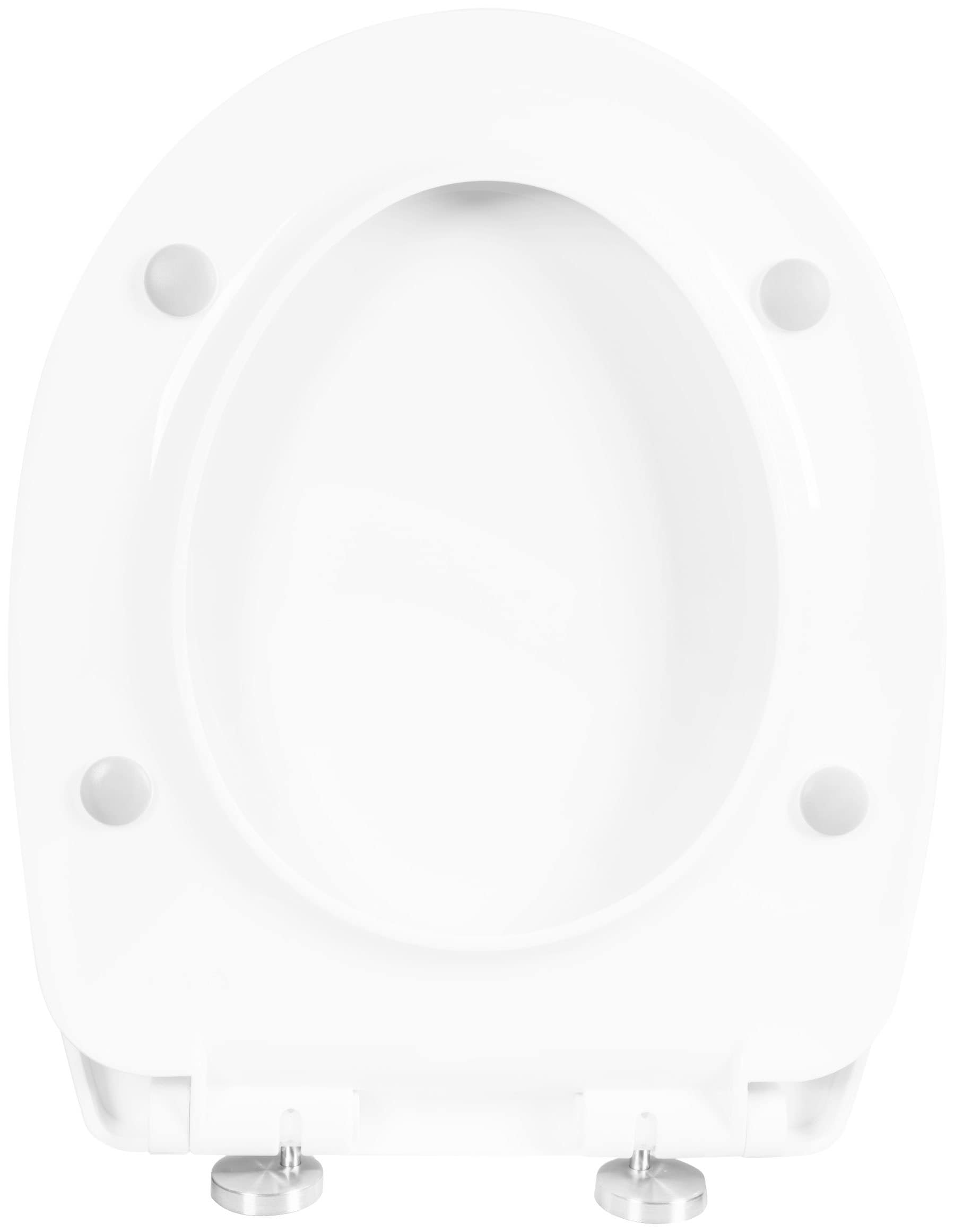 CORNAT WC-Sitz »Ansprechendes Design - Pflegeleichter Thermoplast - Quick up« Clean Funktion - Absenkautomatik -  Montage von oben / Toilettensitz