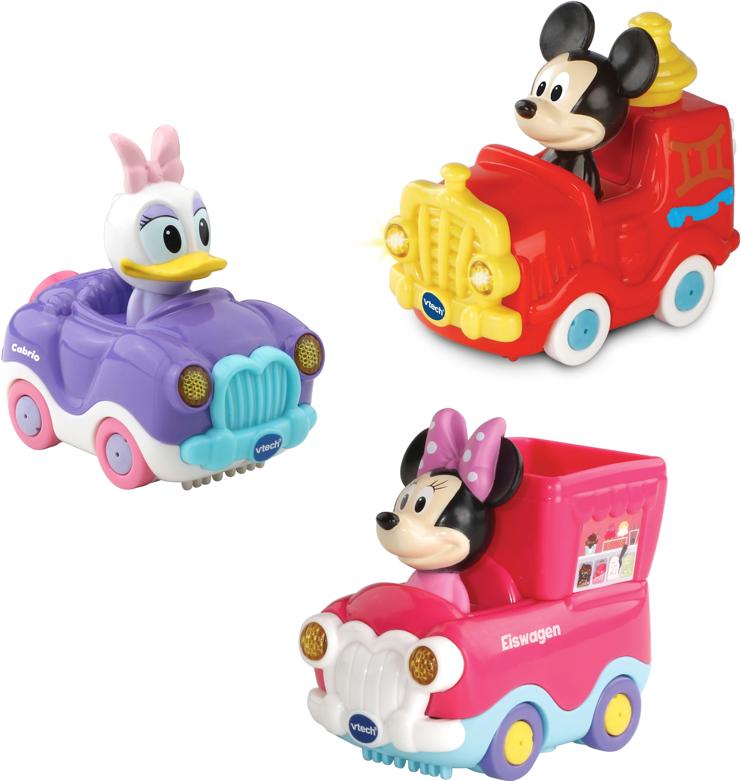 Spielzeug-Auto »Tut Tut Baby Flitzer, Disney 3er-Set Mickey, Minnie, Daisy«