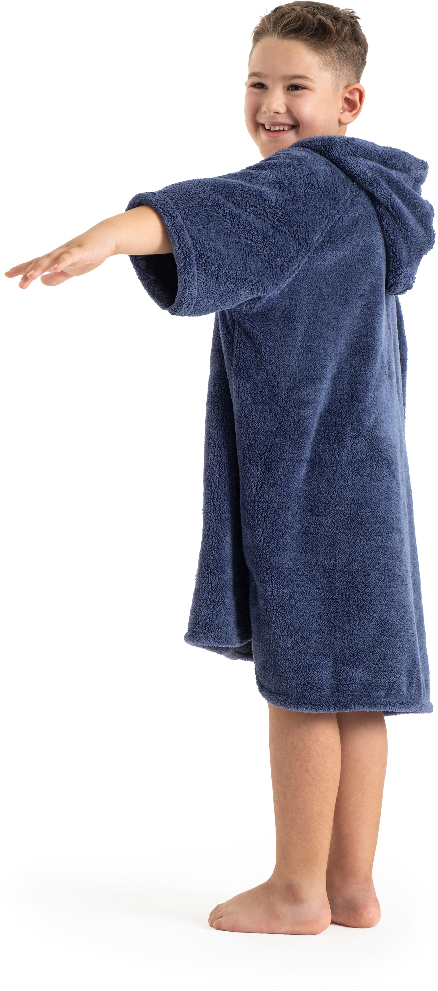 my home Badeponcho »Lillou, für Kinder, ideal für Urlaub oder im Schwimmbad« 1 Stk. weich und kuschelig, Fleece, plüsch, Surfponcho