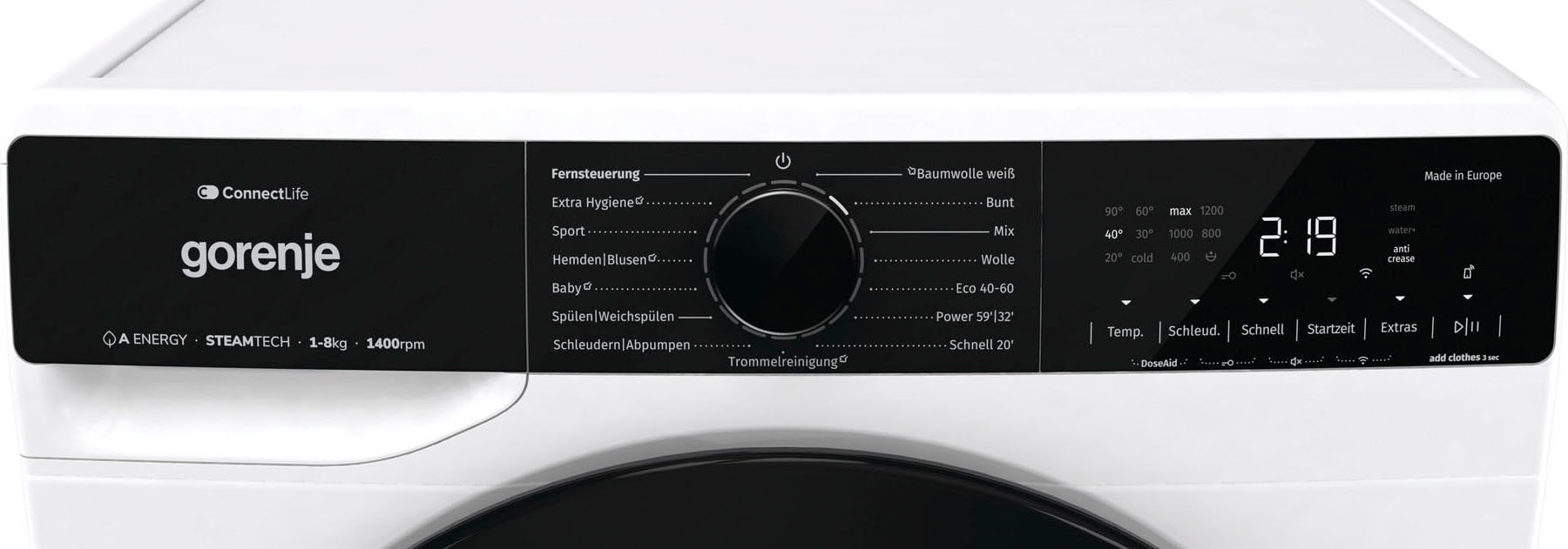 GORENJE Waschmaschine »WPNA 84 ATSWIFI3«, 8 kg, 1400 U/min