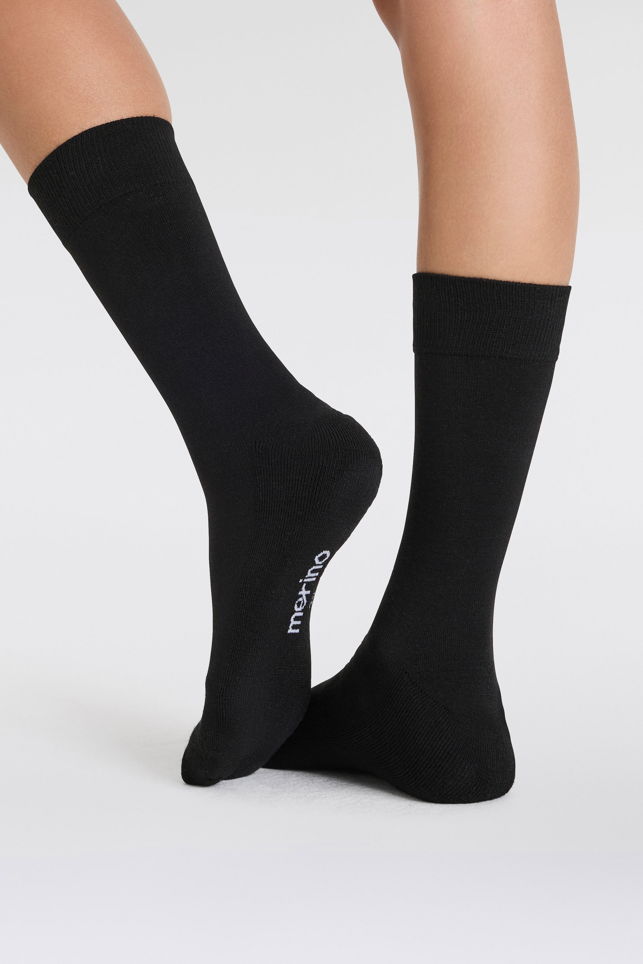 Apollo Basicsocken 3er Pack,  Unisex mit Stickerei und weichen Merinowoll-Anteil