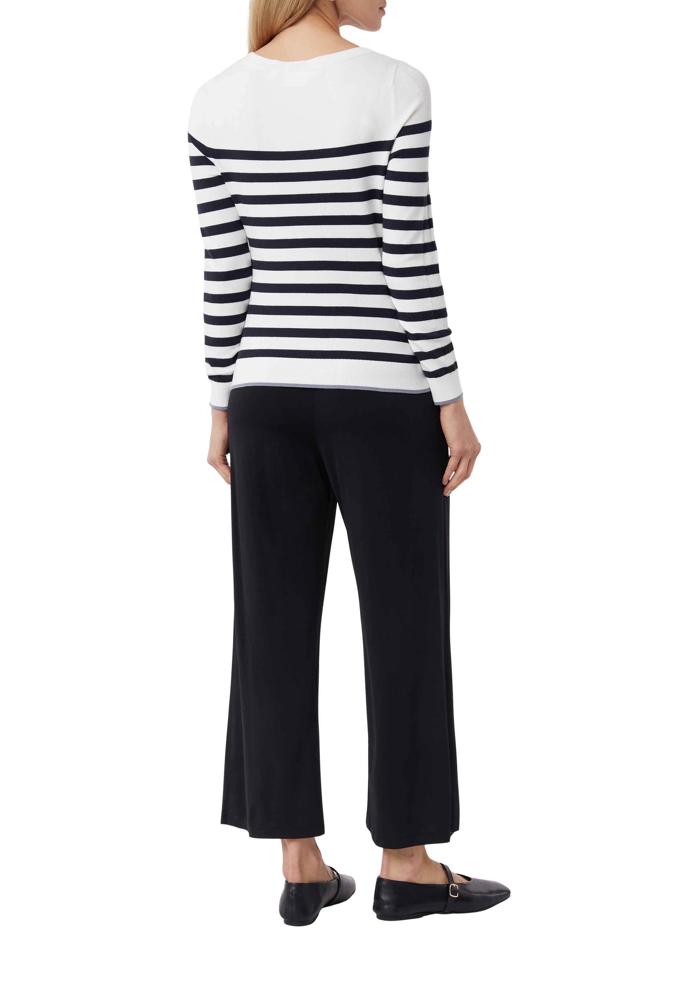 Comma Strickpullover mit Streifenmuster