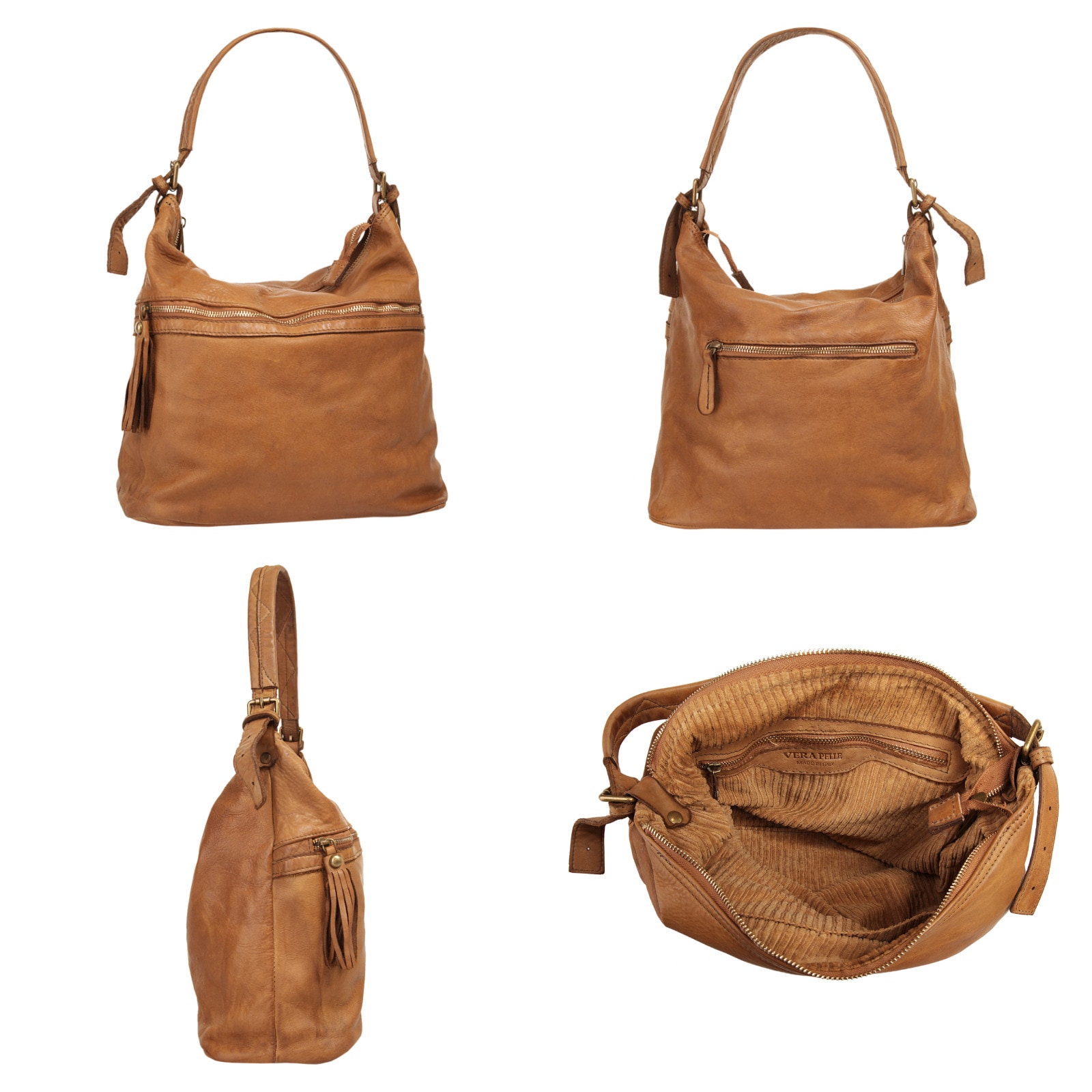 Samantha Look Shopper, echt Leder, Made in Italy