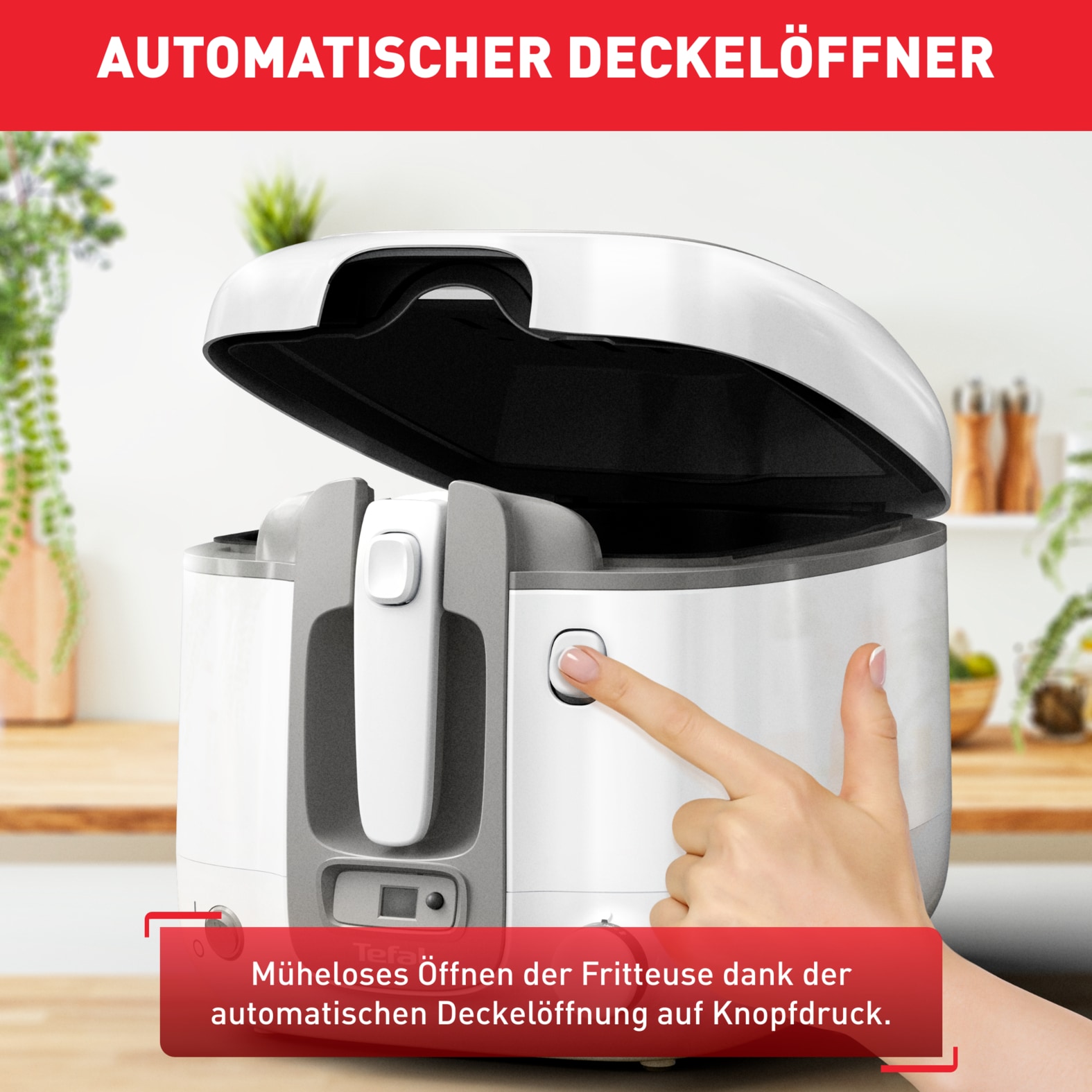 Tefal Fritteuse »FR3141 Super Uno«, 1800 W, Fassungsvermögen 2,2 l, einstellbarer Thermostat, leichte Anwendung & Reiningung, FR3141