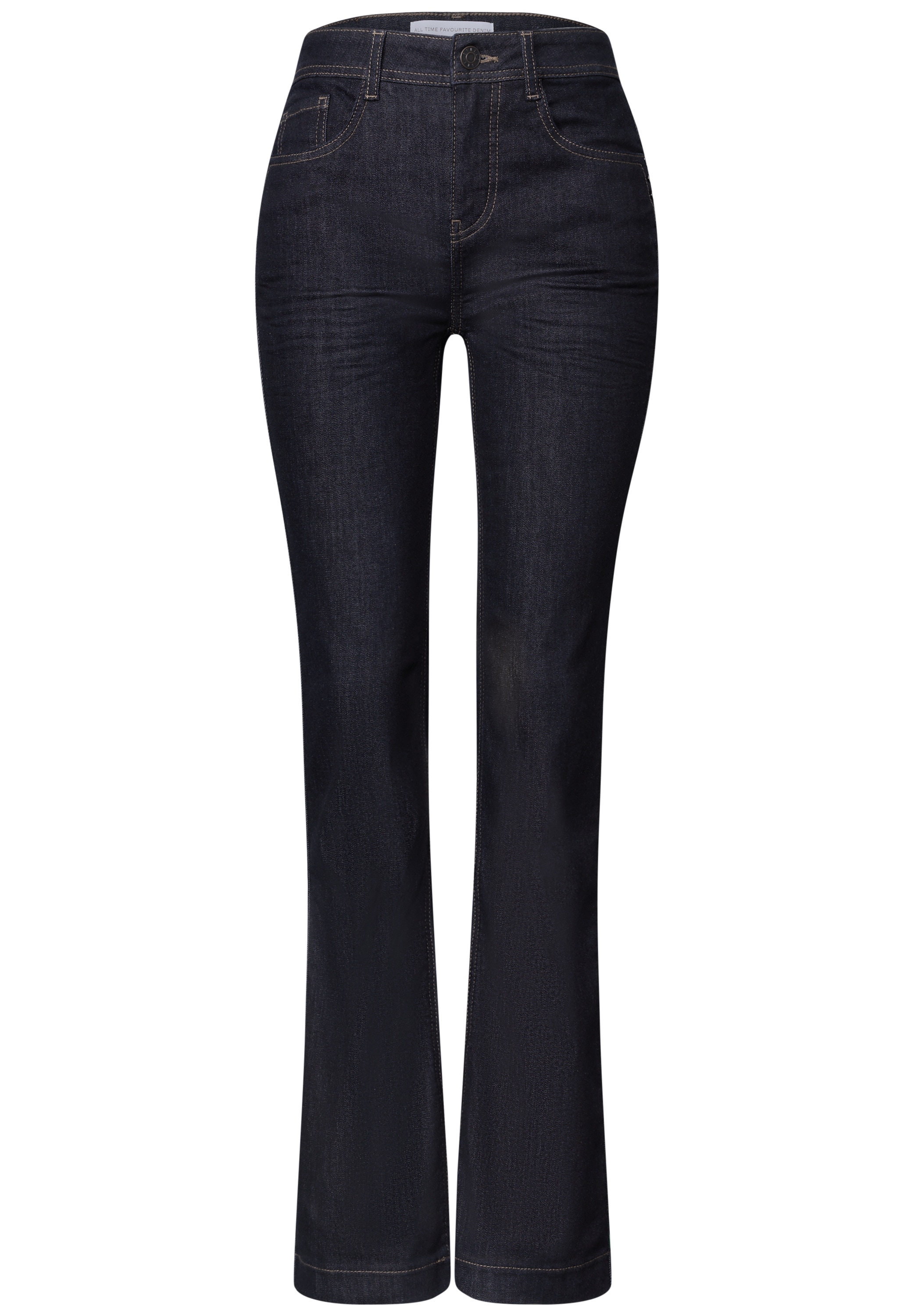STREET ONE Bootcut-Jeans »Style Blaire« im Slim Fit / mit Stretch