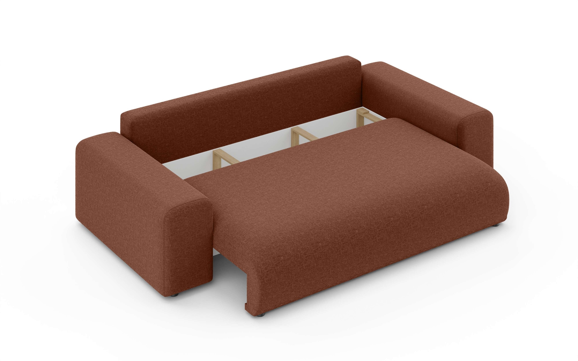 Home affaire Big-Sofa »LAKESIDE 3-Sitzer Schlafsofa mit Bettkasten, Breite 256,5 cm« Liegefläche 168,5x195 cm, hoher Sitzkomfort, Maße B/T/H: 256/122/82cm
