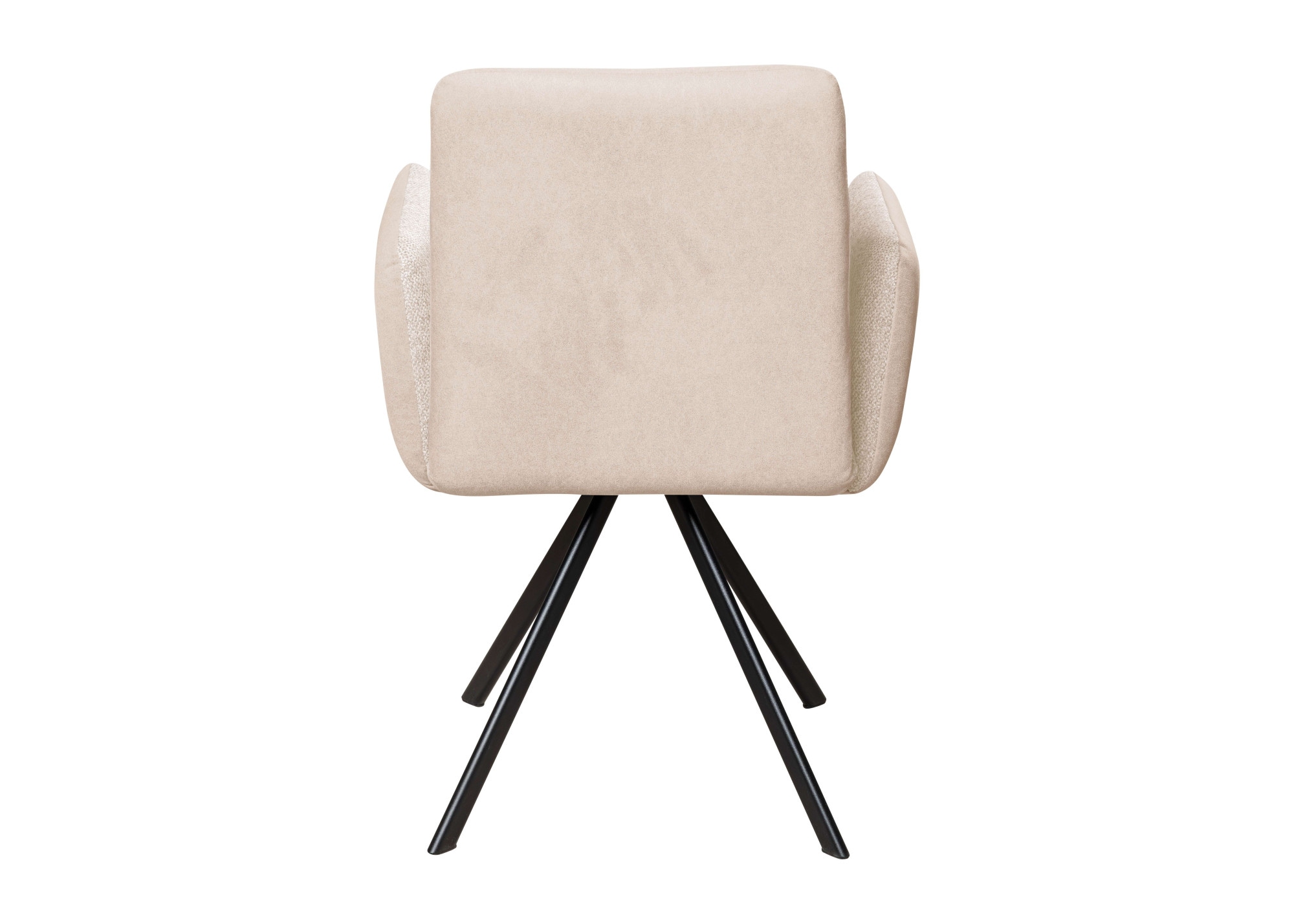 OTTO home Armlehnstuhl »Gabi Polsterstuhl, Esszimmerstuhl, Küchenstuhl, 4-Fußstuhl« () Gestell aus matt-schwarzem Flachmetall, stabil, 2-Stoff-Design