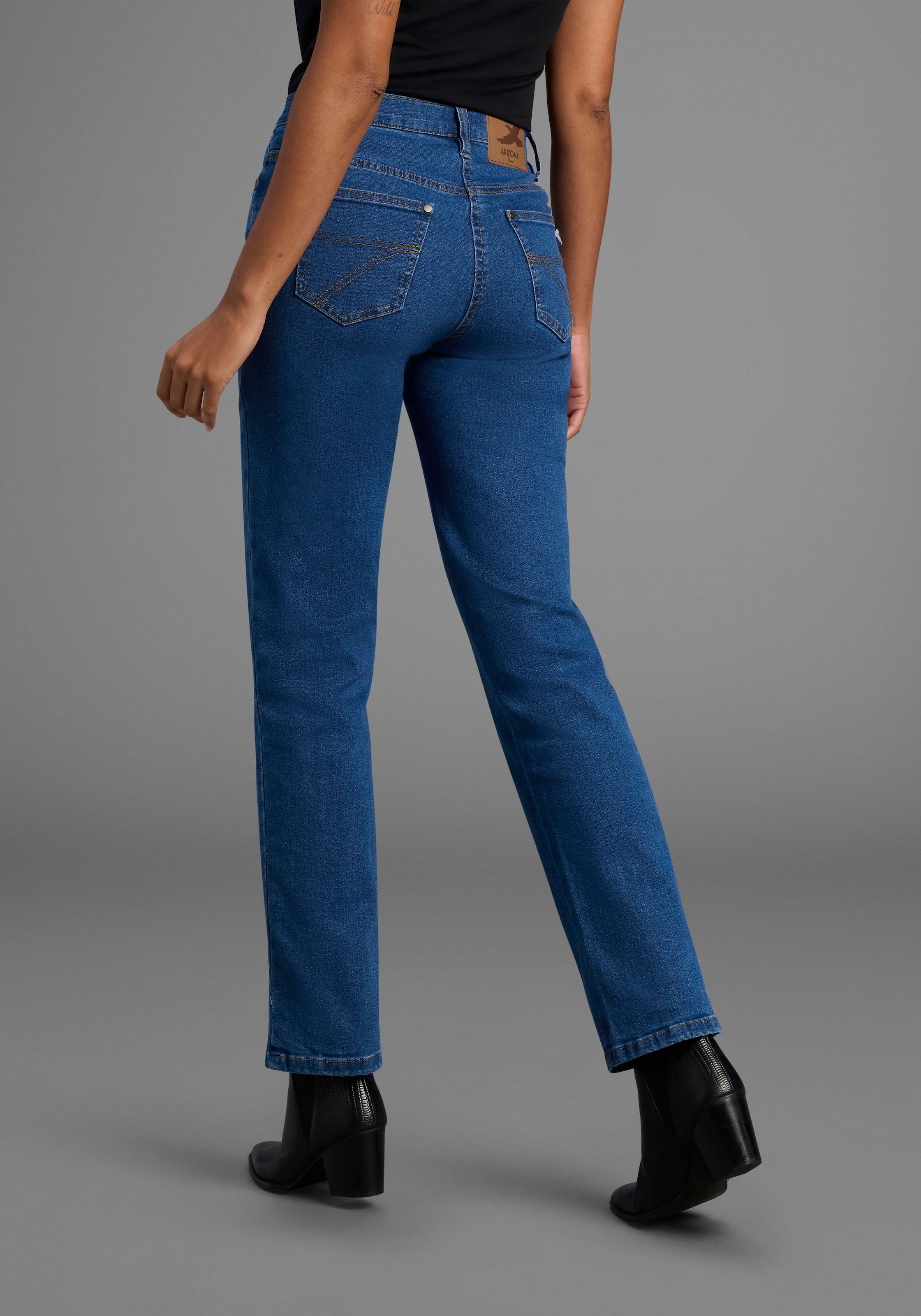 Arizona Gerade Jeans »Annett«, bequeme Passform, 5-Pocket-Style, hohe Taille