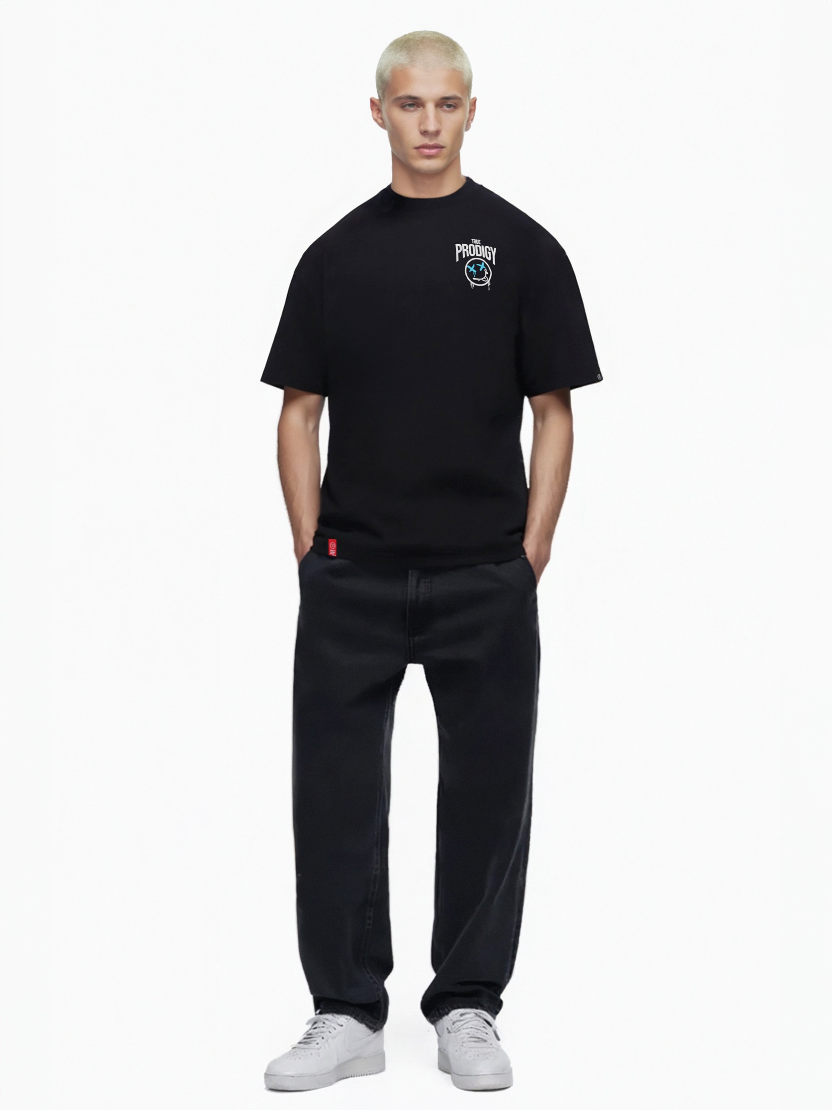 trueprodigy Oversize-Shirt »Kenji Logo Print Oversized Rundhals«