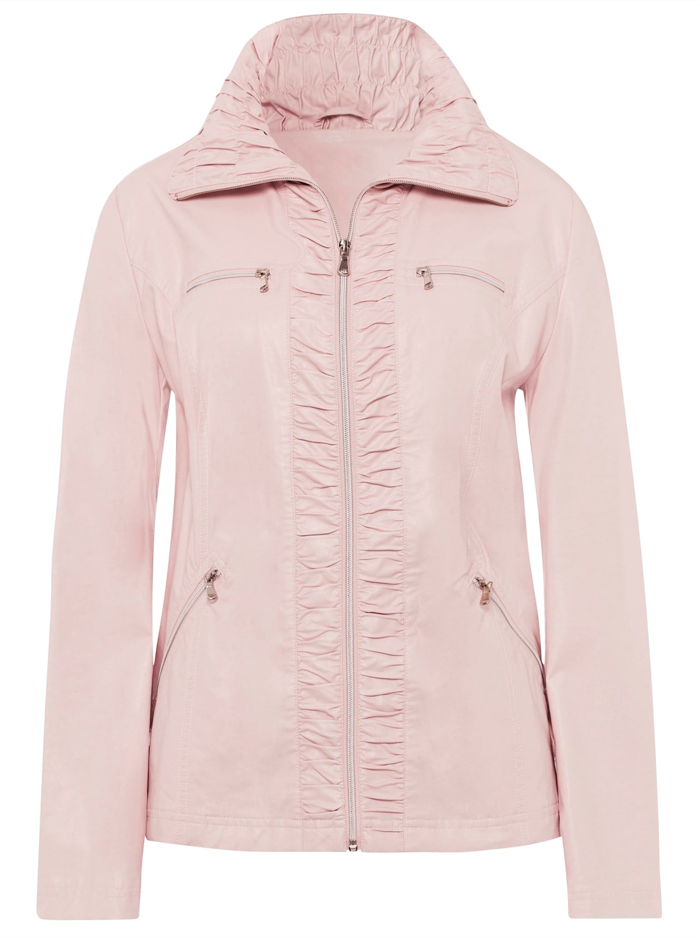 Classic Basics Lederimitatjacke, ohne Kapuze
