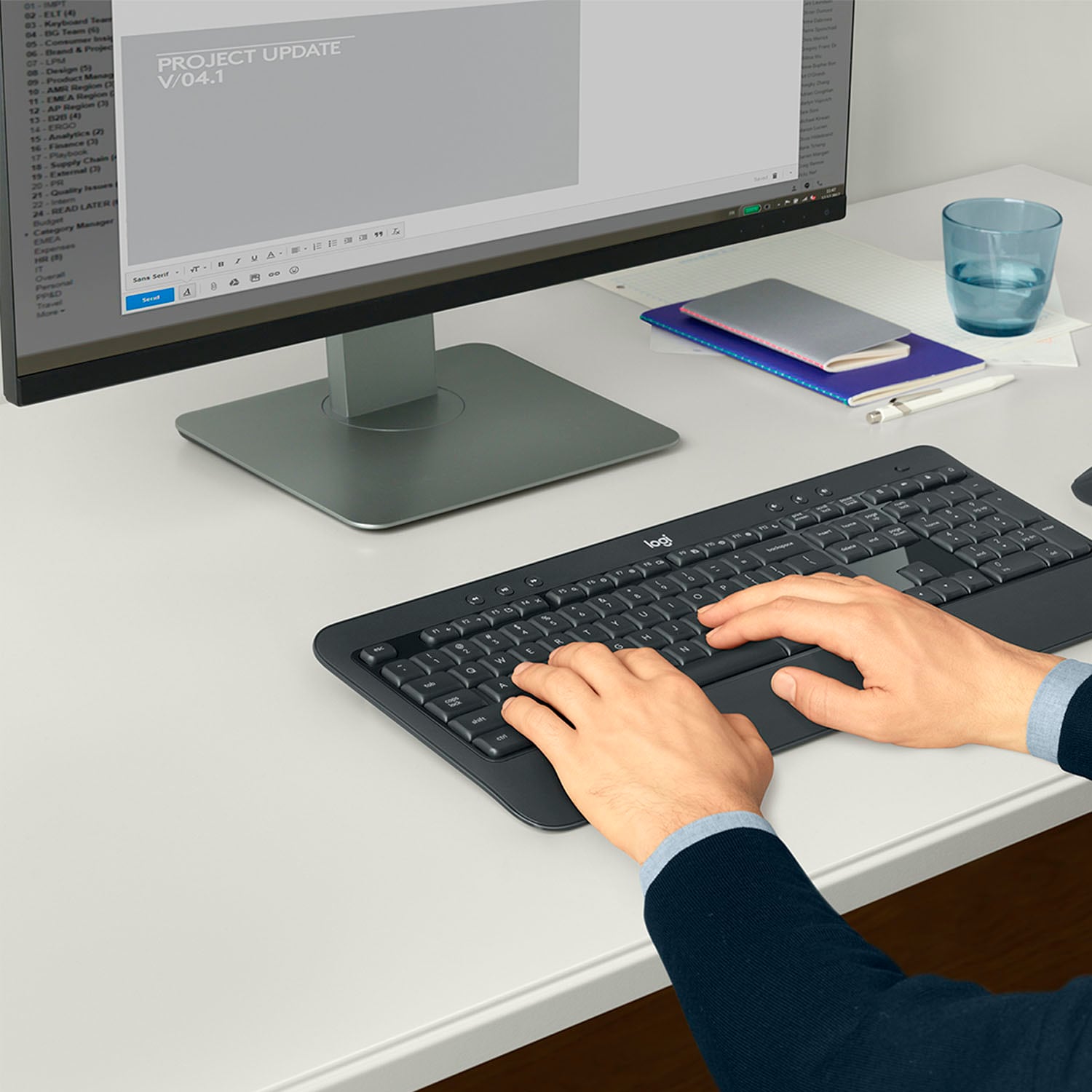 Logitech Tastatur »920-008685«, (Fn-Tasten-Ziffernblock)