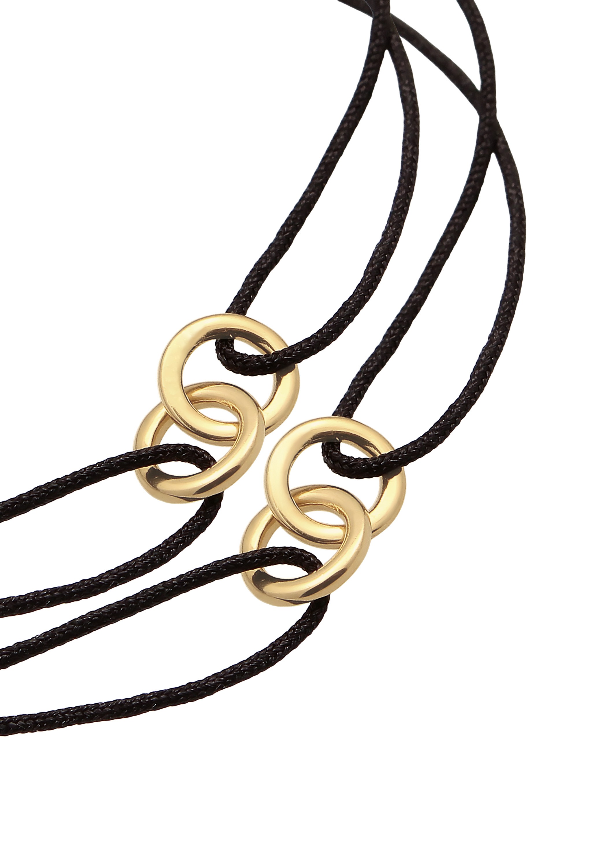 Elli Armketten Set »Armband Kreis Infinity 925 Sterling Silber vergoldet«