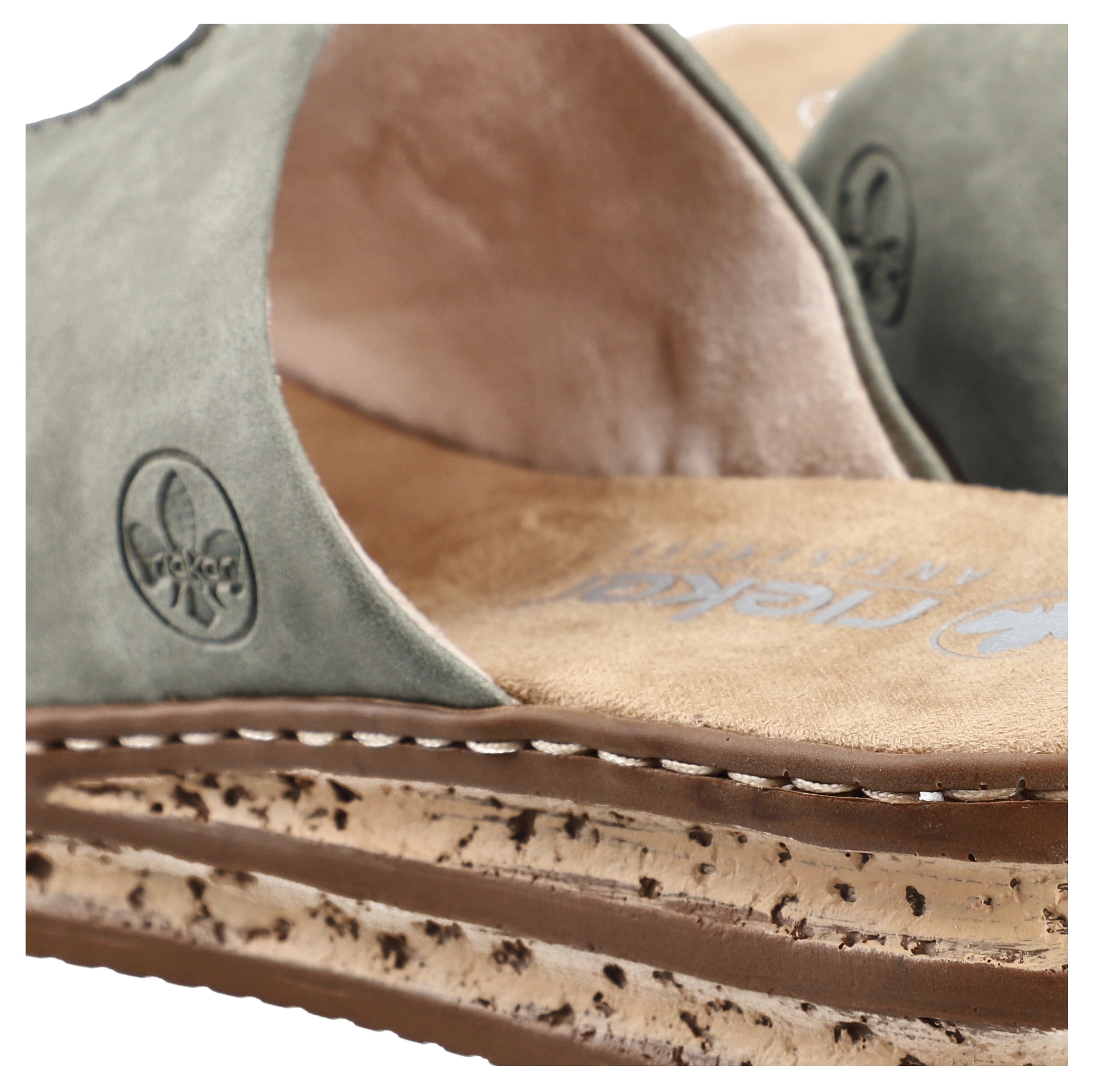 Rieker Pantolette  Keilabsatz, Sommerschuh, modische Keilsohle