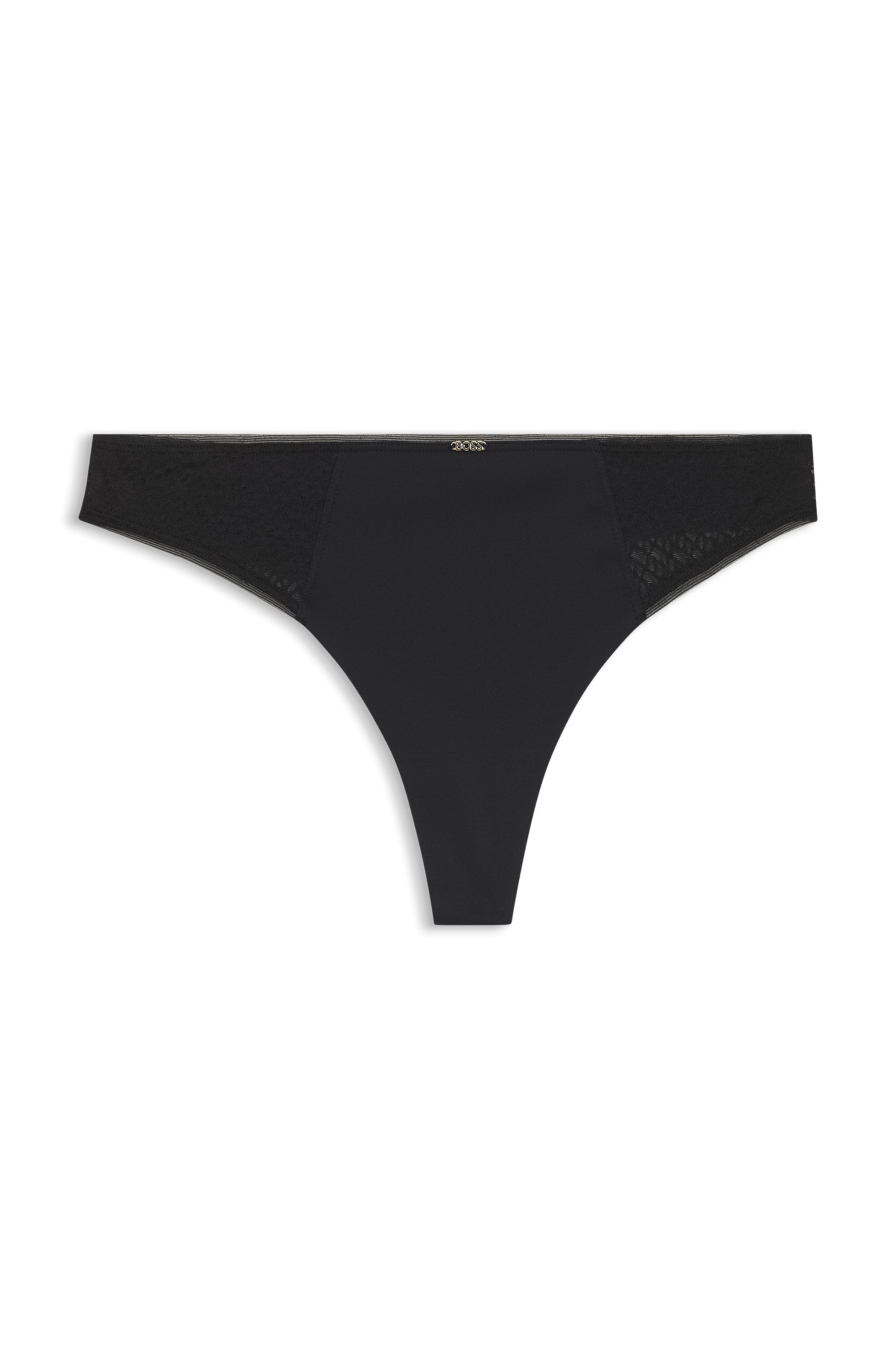 BOSS String »B LACE« mit niedrigen Bund, Spitze