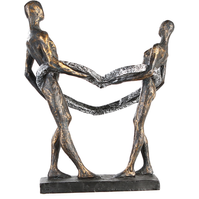 Casablanca by Gilde Dekofigur »Skulptur Connected«, (1 St.), Dekoobjekt,  Höhe 31 cm, mit Spruchanhänger, Wohnzimmer kaufen online bei OTTO