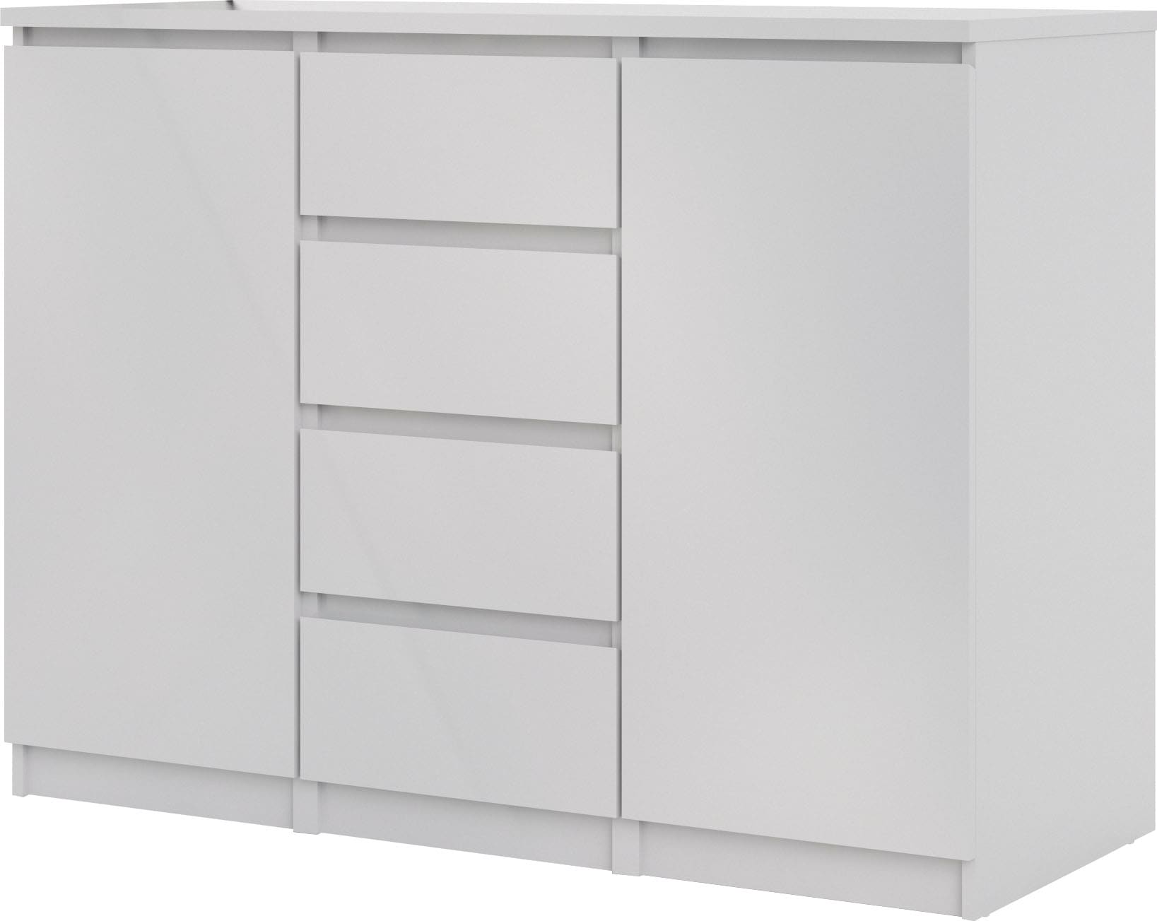 INOSIGN Kommode »Naia, Sideboard, 4 Schubladen, 2 Türen, Aufbewahrung, grifflose Front«, Mit Einlegeböden, modern, skandinavisches Design, in mehrere Farben