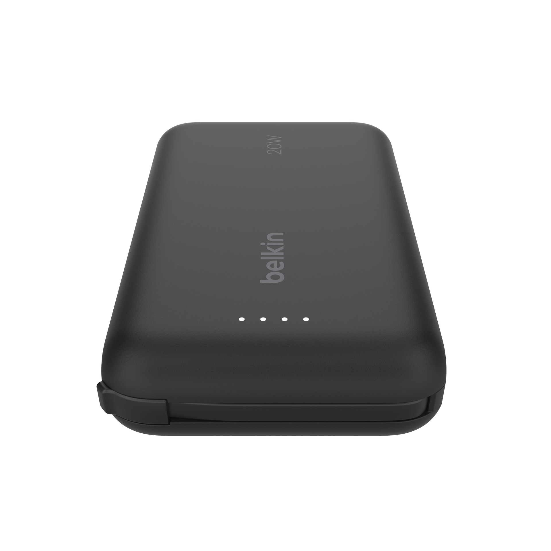 Belkin Powerbank »BoostCharge Power Bank 10K mit integrierten Kabeln«, Belkin BOOST CHARGE Power Delivery Powerbank 10.000mAh, white