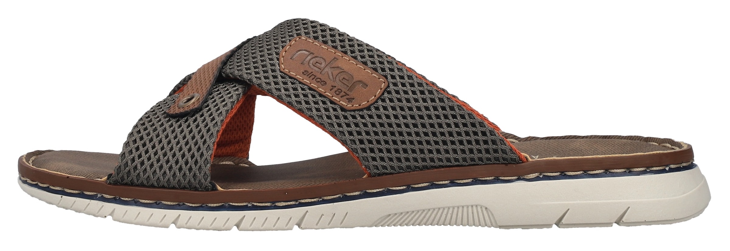 Rieker Pantolette, Sommerschuh, Hausschuh, Strandschuh zum Schlupfen