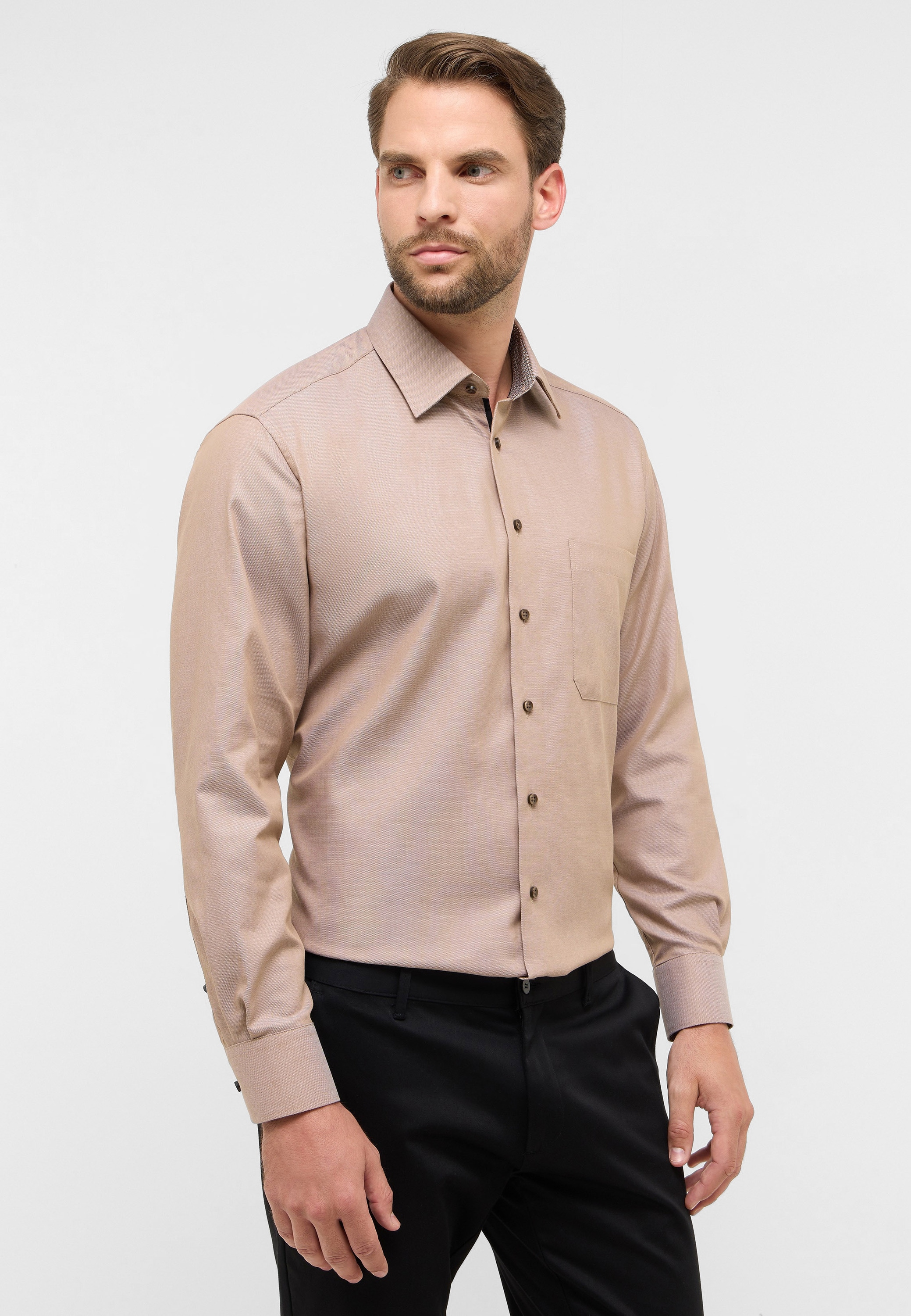 Eterna Langarmhemd »COMFORT FIT« NON IRON (bügelfrei)