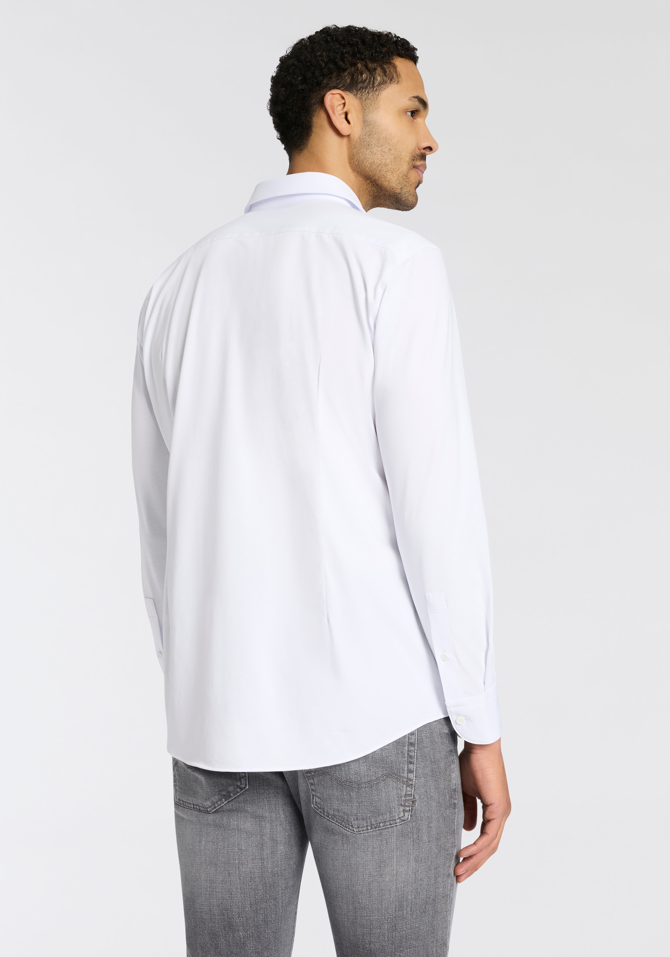 BOSS Businesshemd »HANK« Kentkragen, Slim Fit, Baumwoll-Mix mit Performance-Stretch