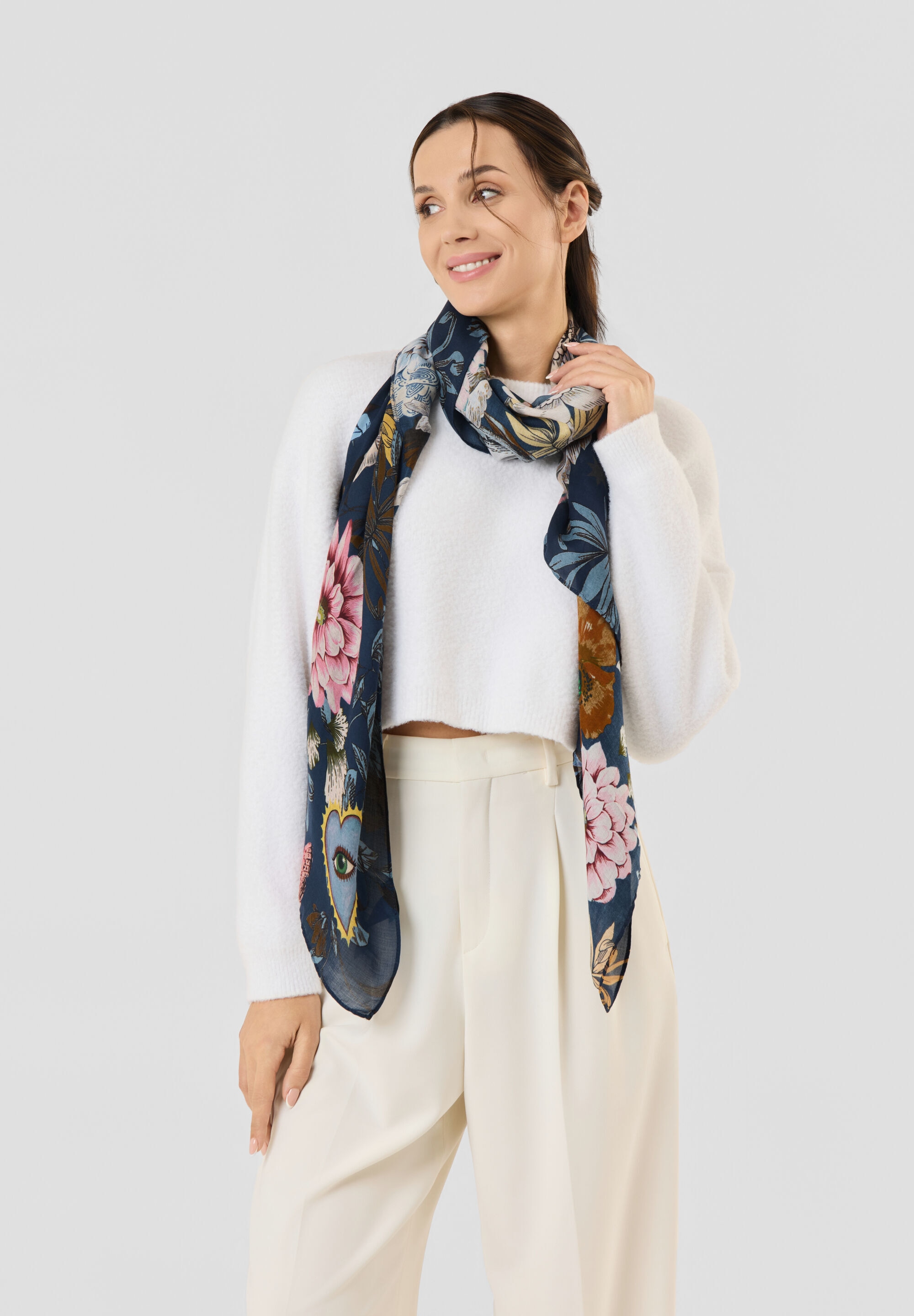 Codello Modetuch »Codello Schal« mit Blumenmuster