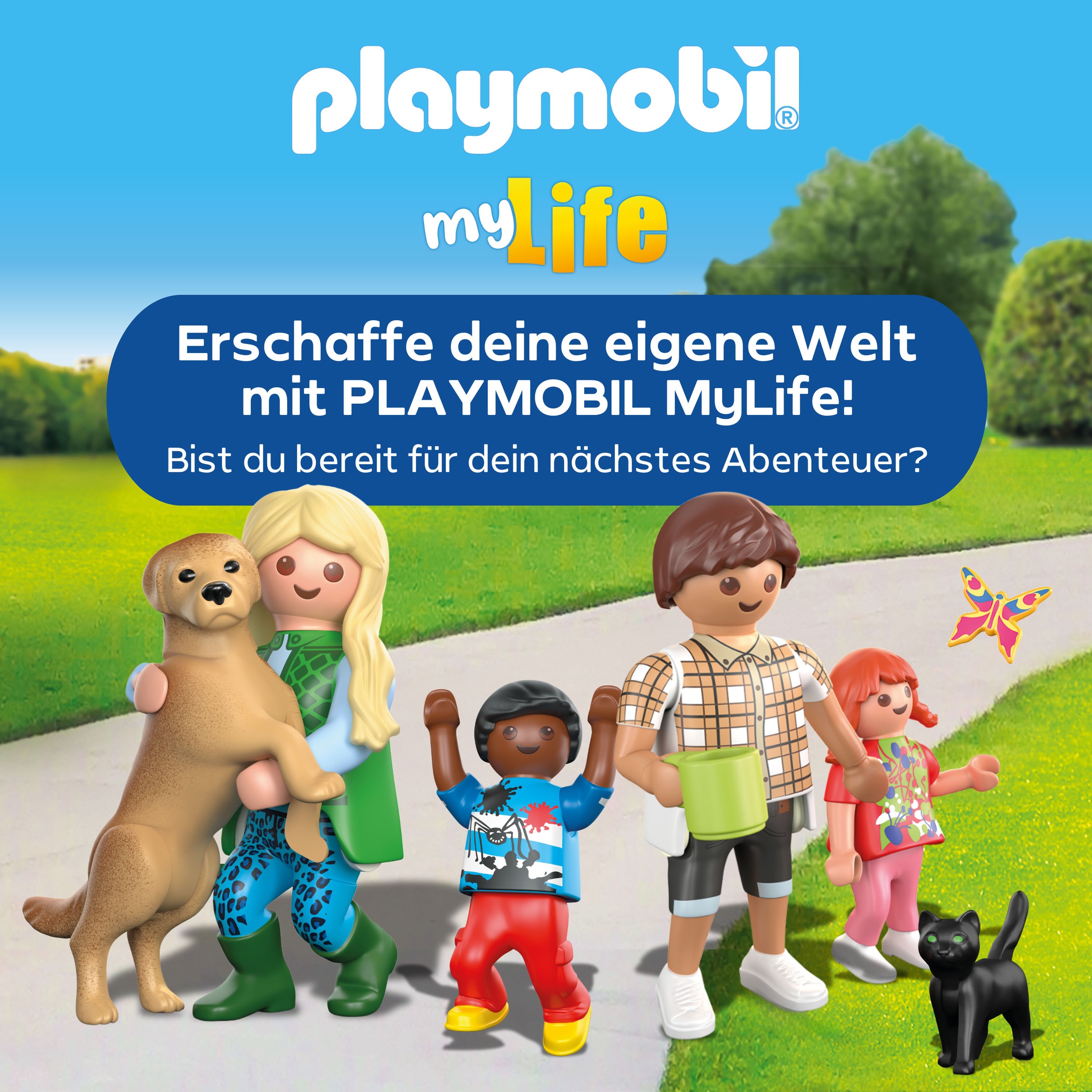 Playmobil® Konstruktions-Spielset »Katzencafe (71744), Playmobil My Life«, (72 St.), Made in Europe