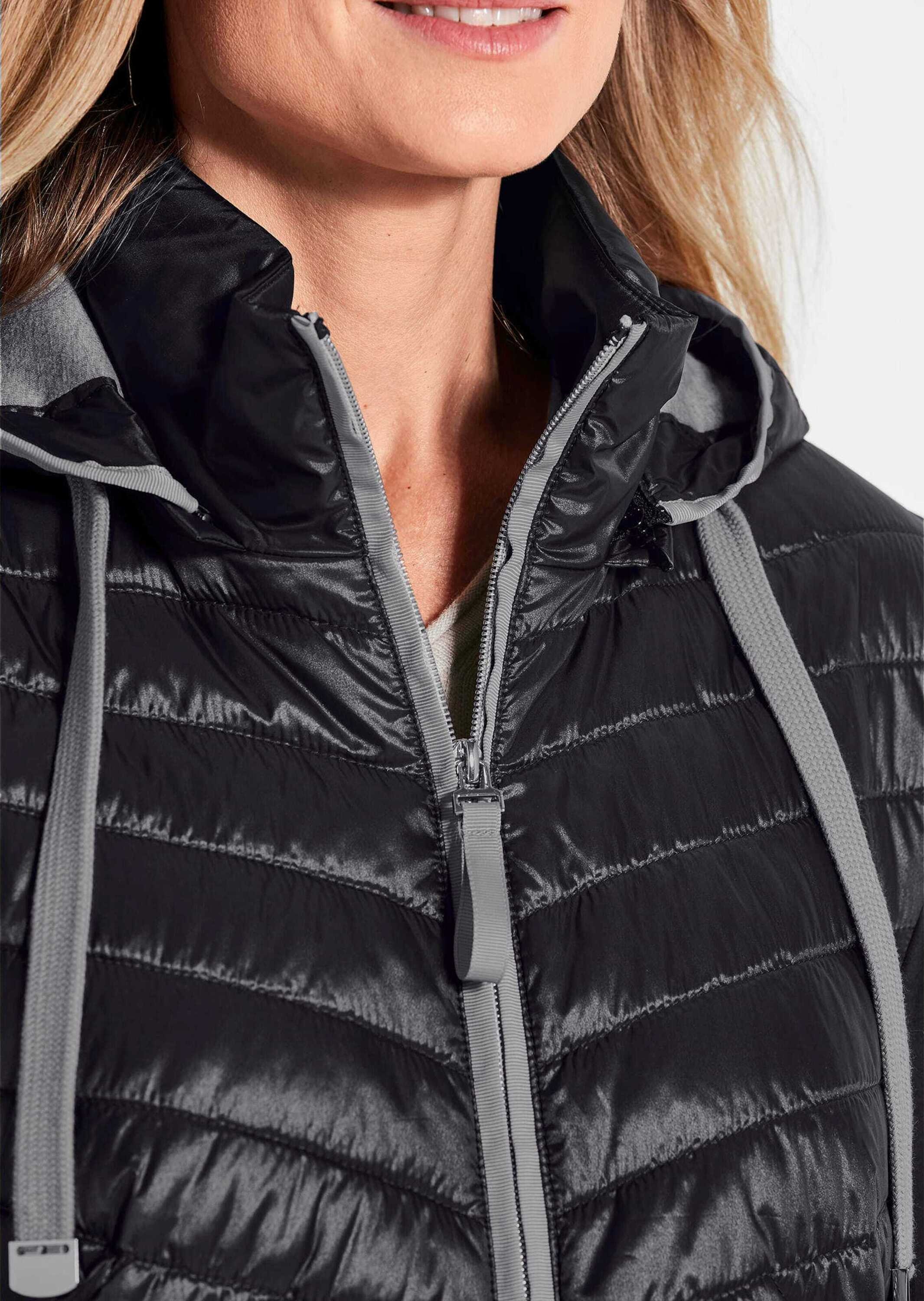 GOLDNER Kurzjacke »Steppjacke mit abnehmbarer Kapuze«