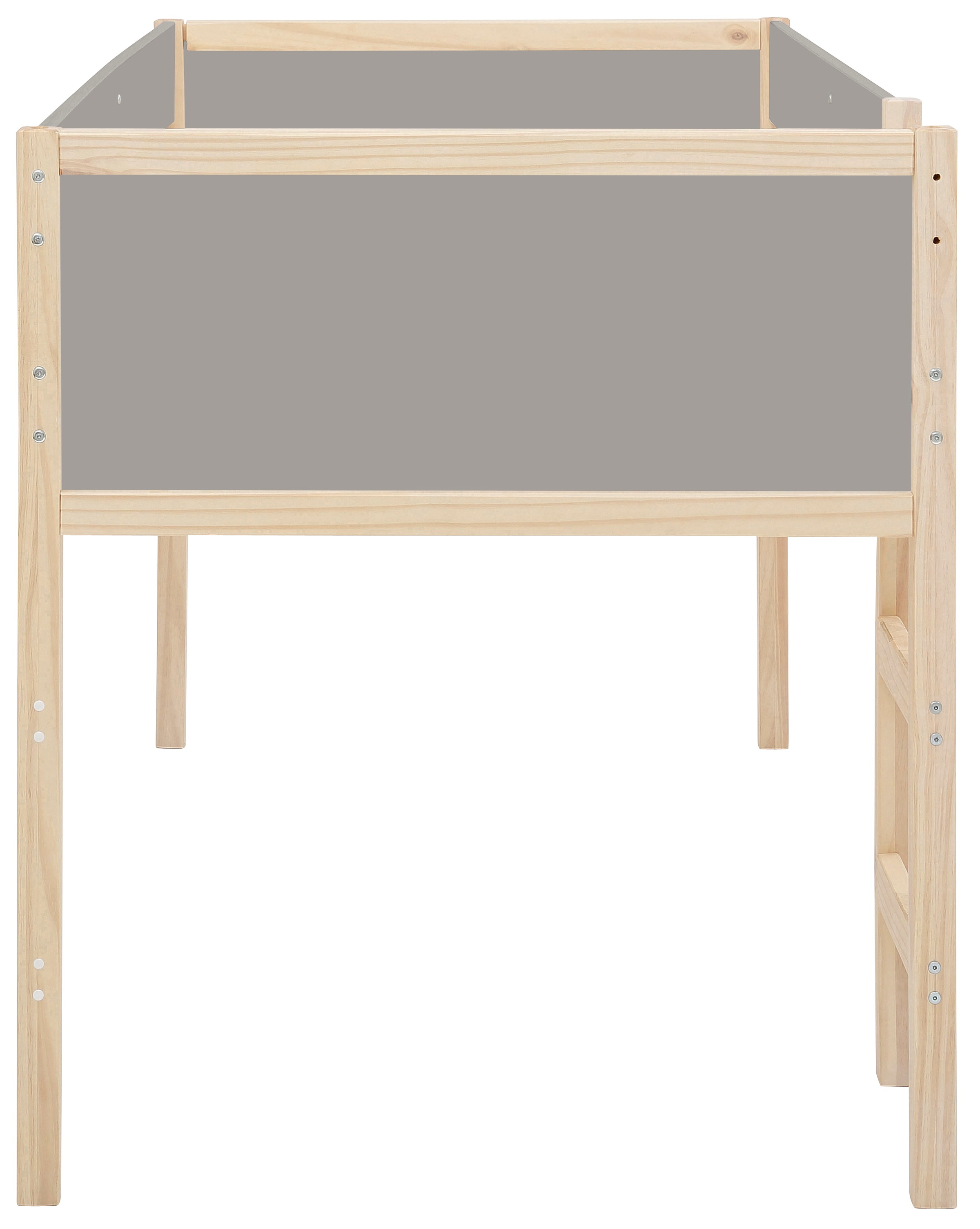 Lüttenhütt Hochbett »Janne«, Kiefernholz, Einzelbett, inklusive Holzleiter, Liegefläche 90x200 cm